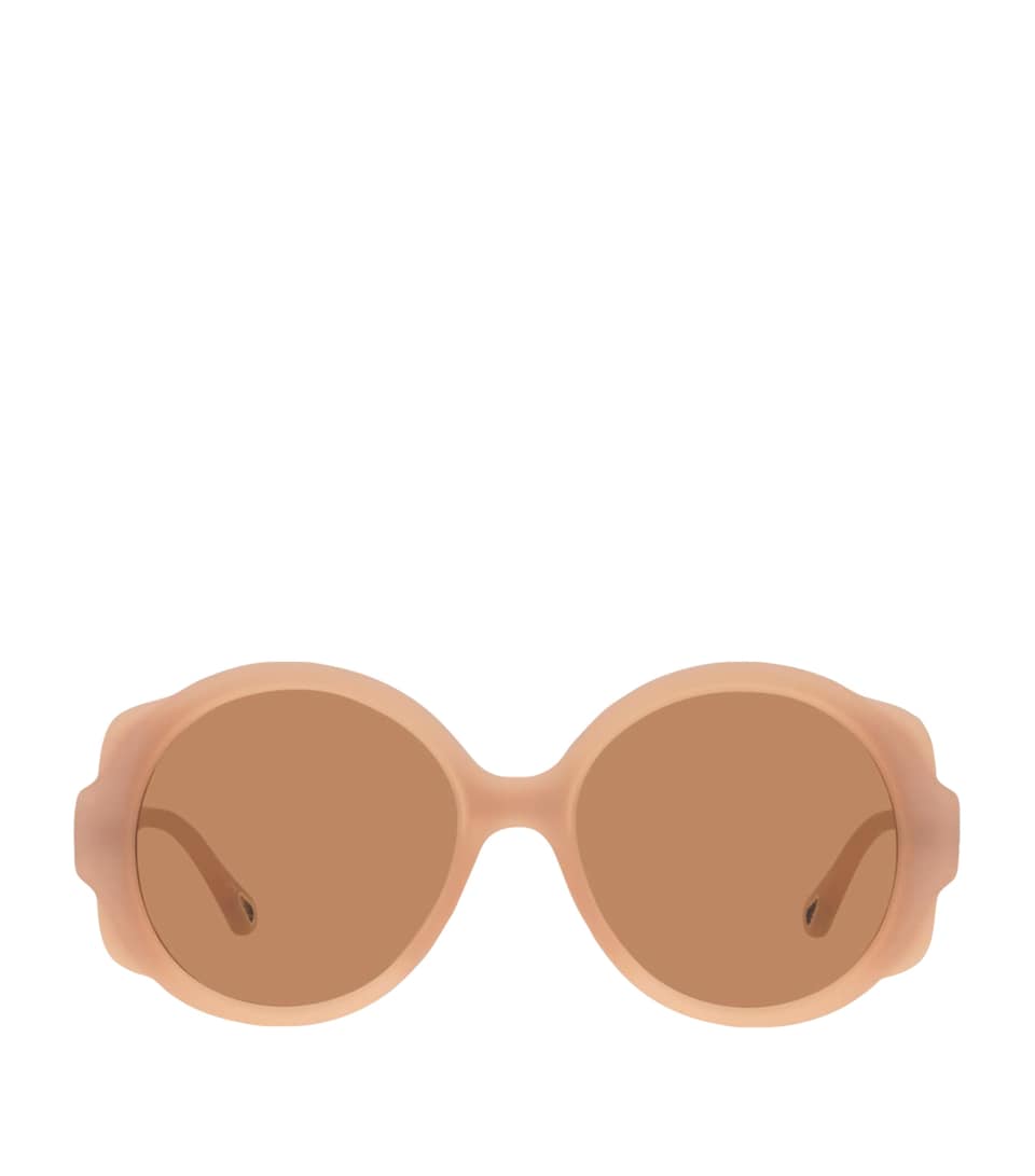 Round Flower Sunglasses