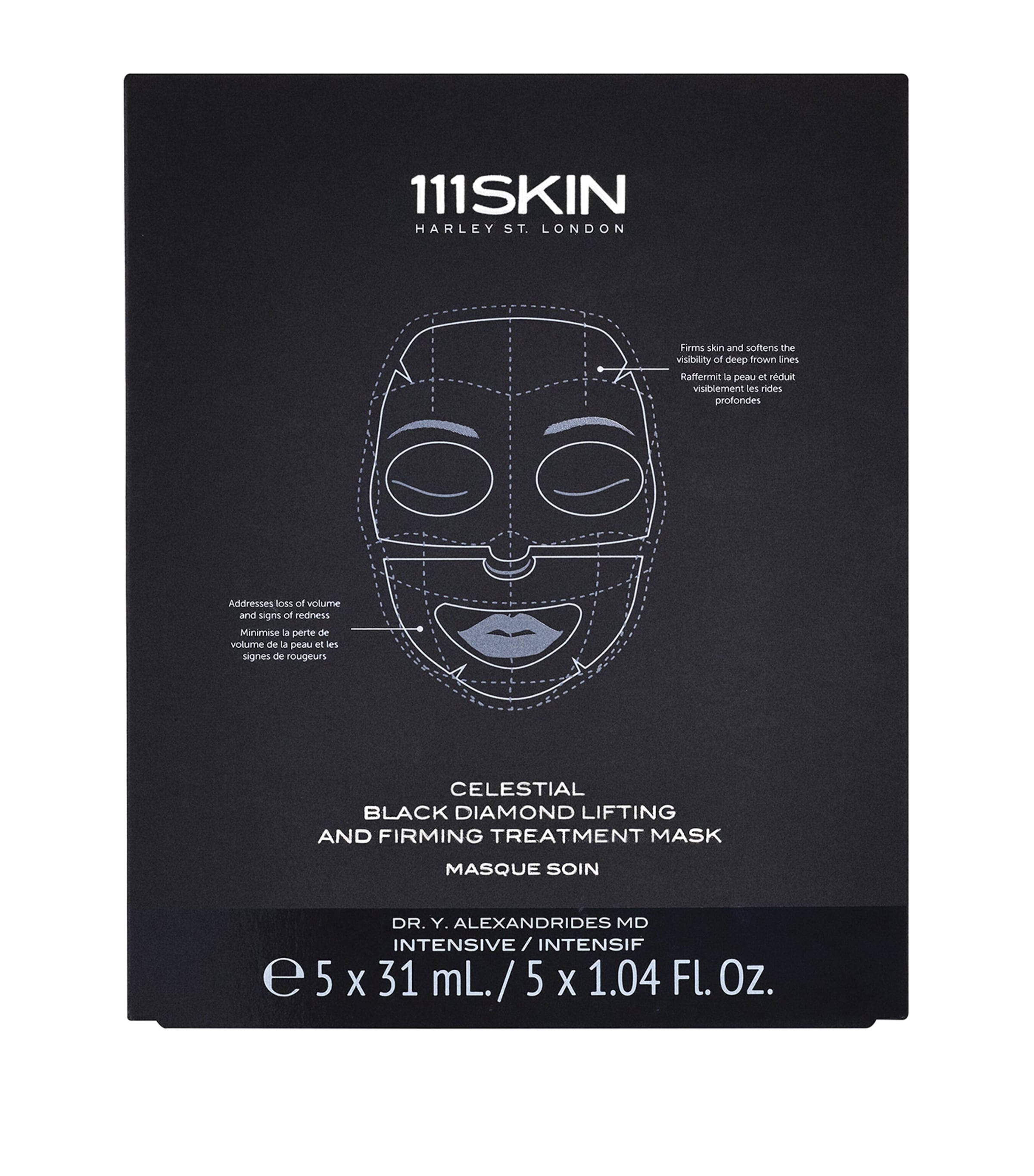 111Skin Celestial Black Diamond Lifting and Firming Treatment Mask Set (5 x 31ml)