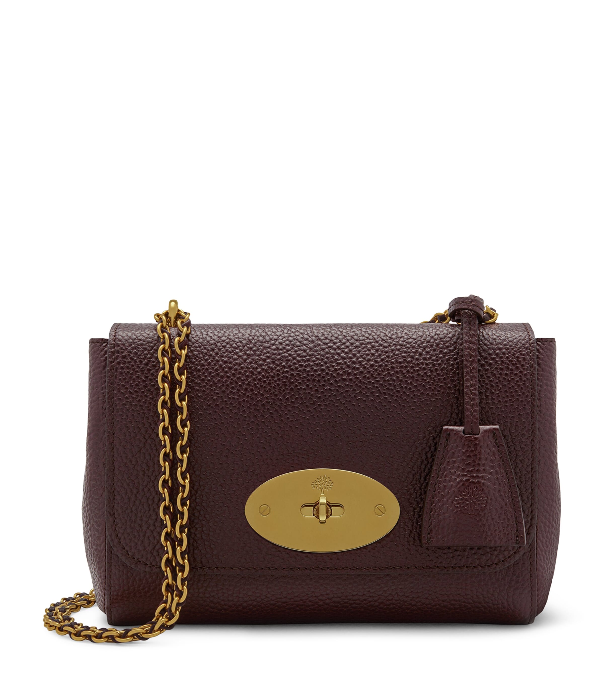 Mulberry Leather Lily Shoulder Bag Oxblood