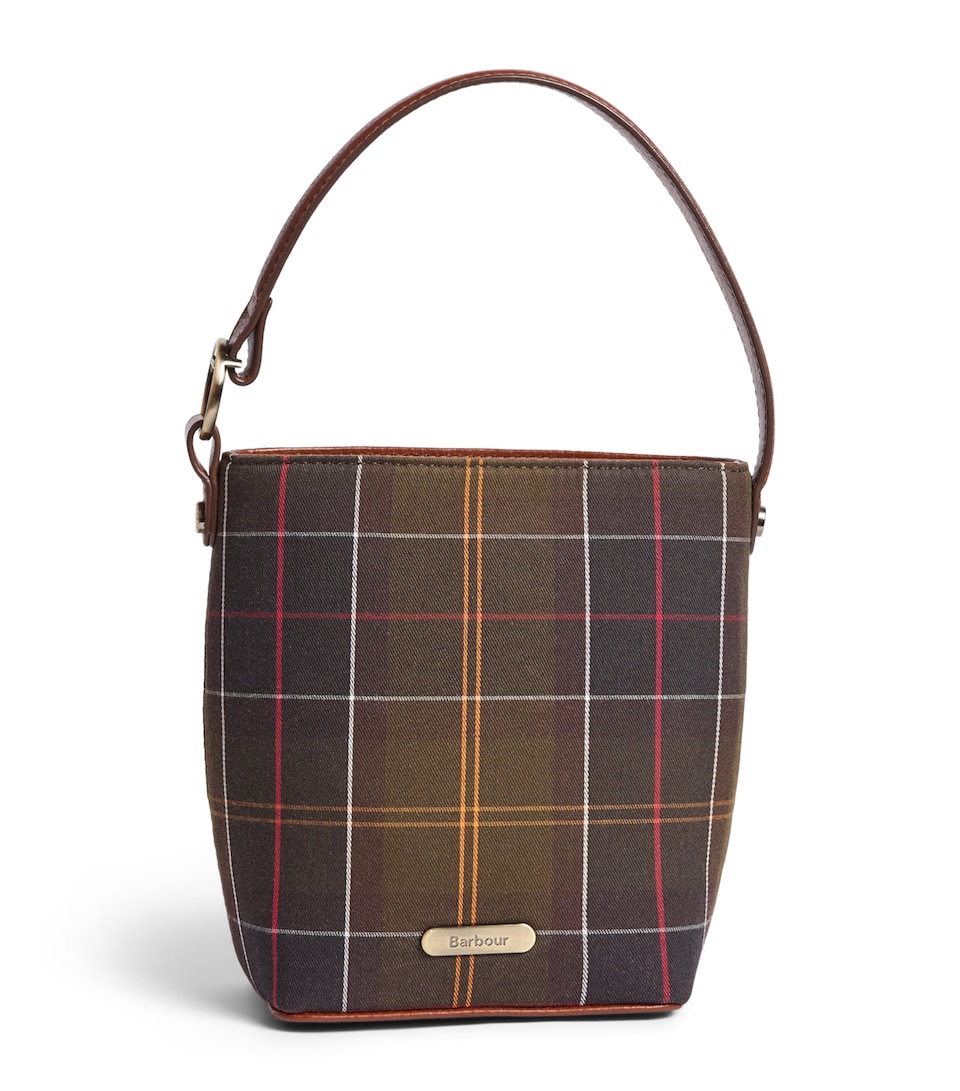 Barbour Mini Tartan Cedar Bucket Bag Classic Tartan