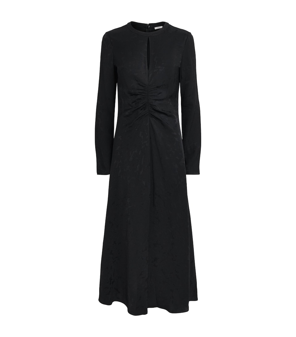 Joseph Womens Jacquard Aurora Maxi Dress Black