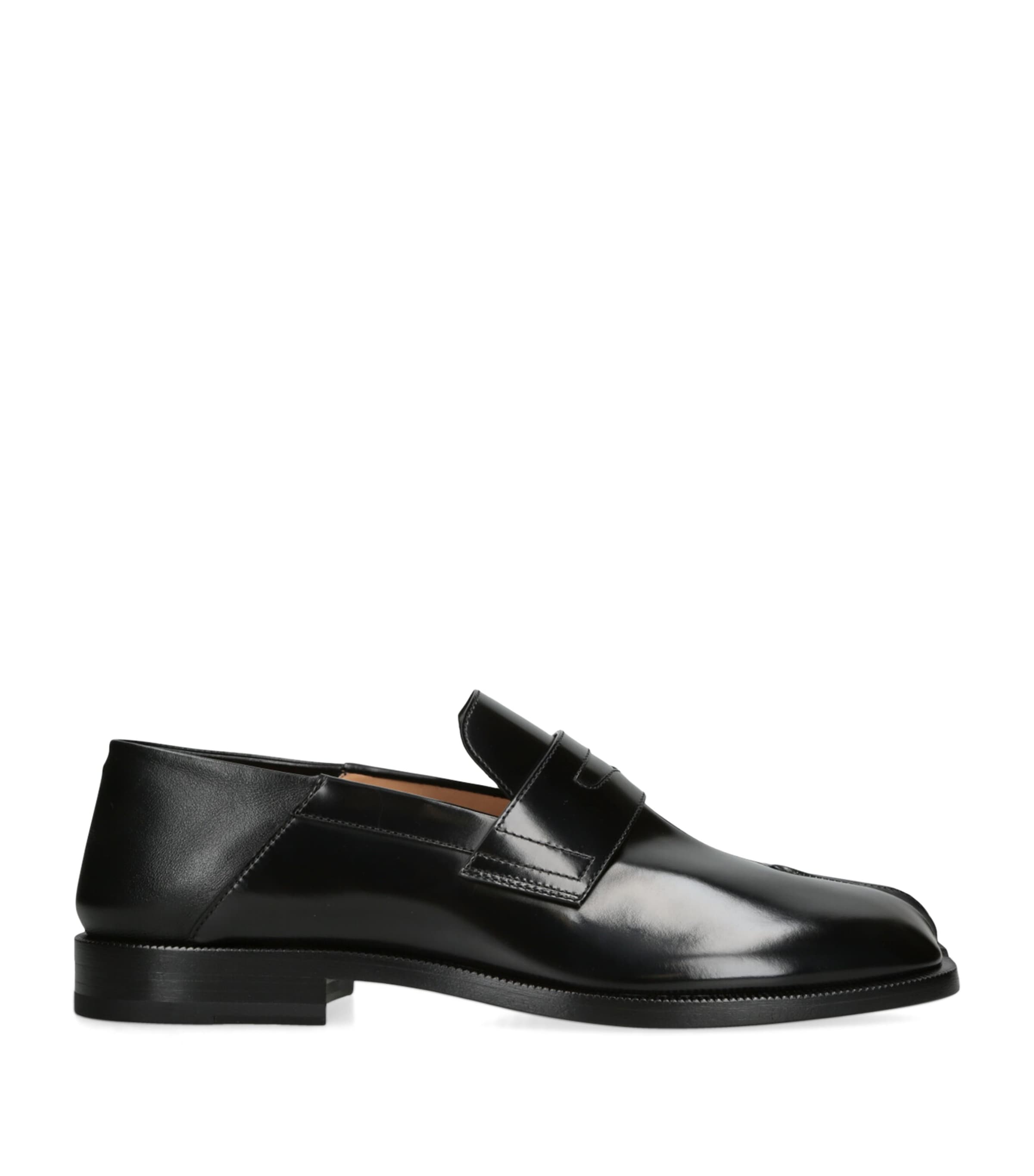 Maison Margiela Leather Tabi Loafers Black
