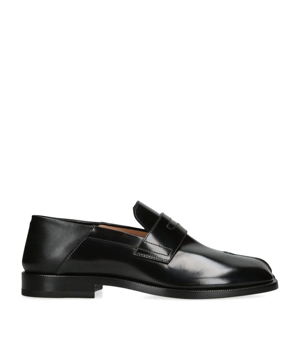 Maison Margiela Leather Tabi Loafers Black