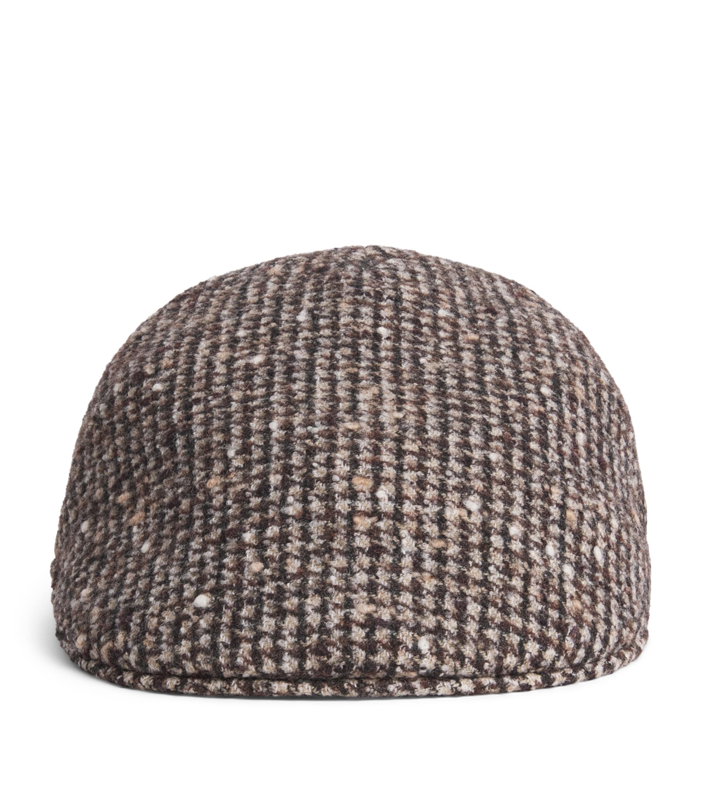 Borsalino Wool Parigi Duckbill Flat Cap Pdp Boucl Marrn