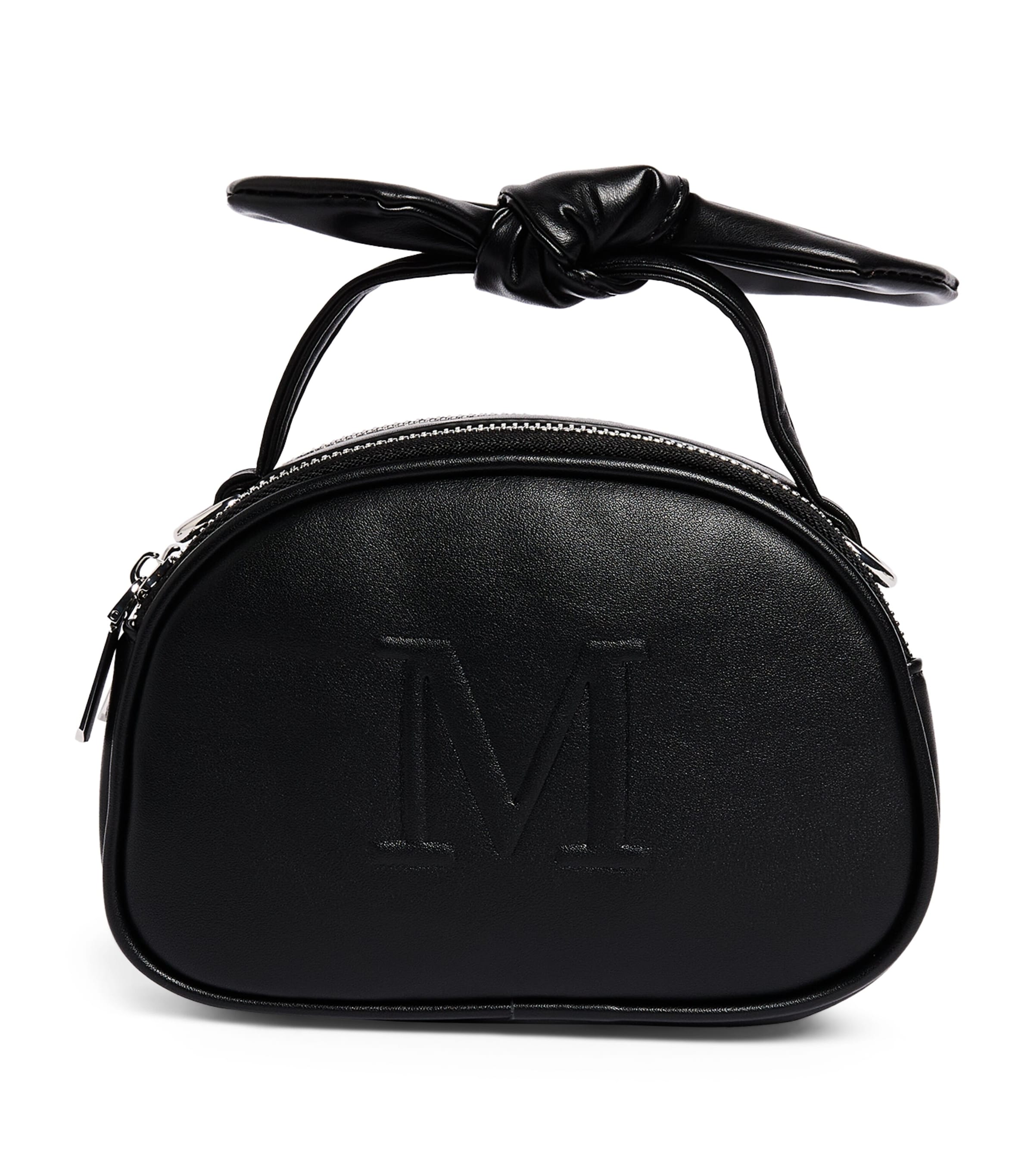 Monnalisa Faux Leather Cross-Body Bag Nero