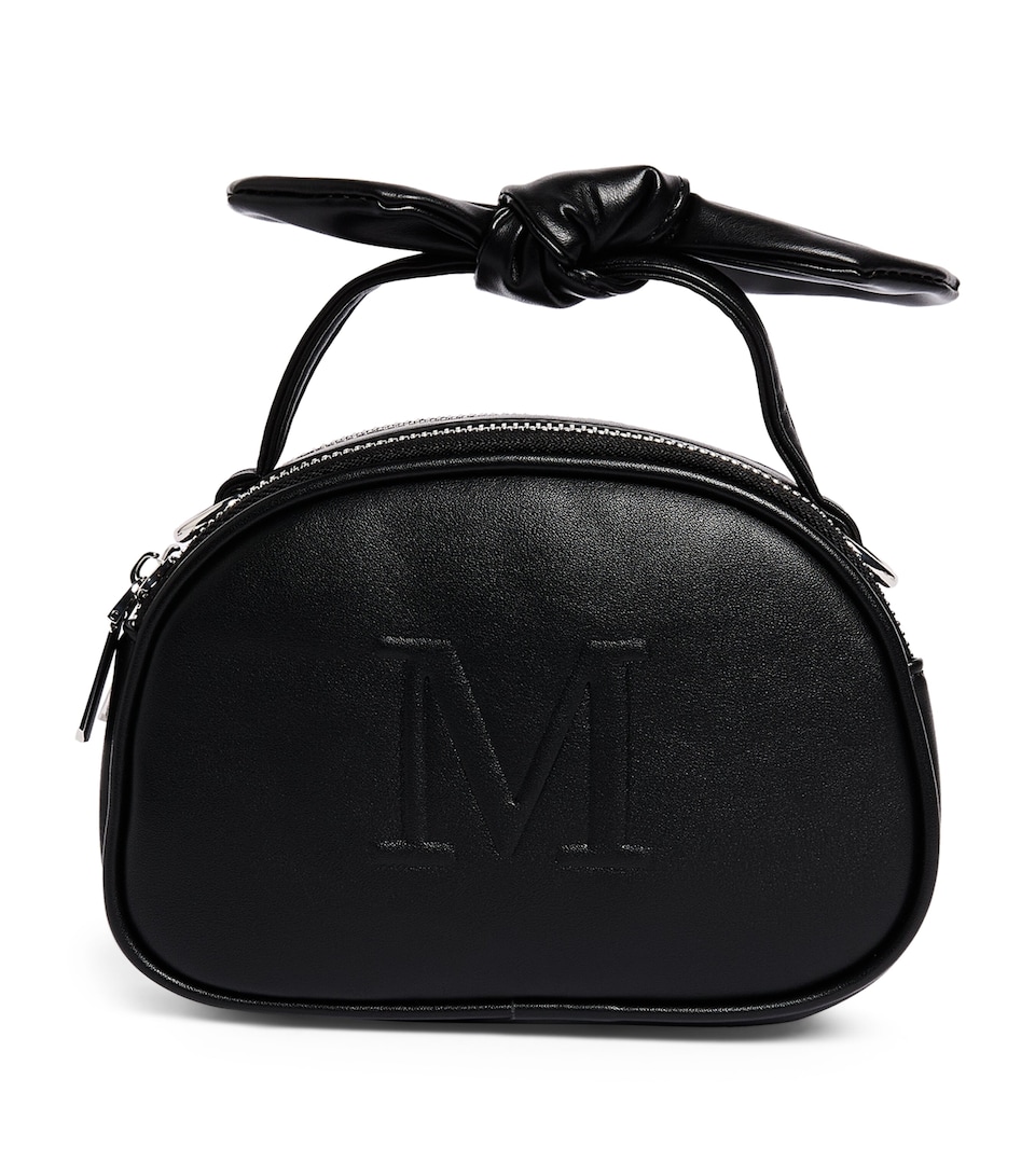Monnalisa Faux Leather Cross-Body Bag Nero
