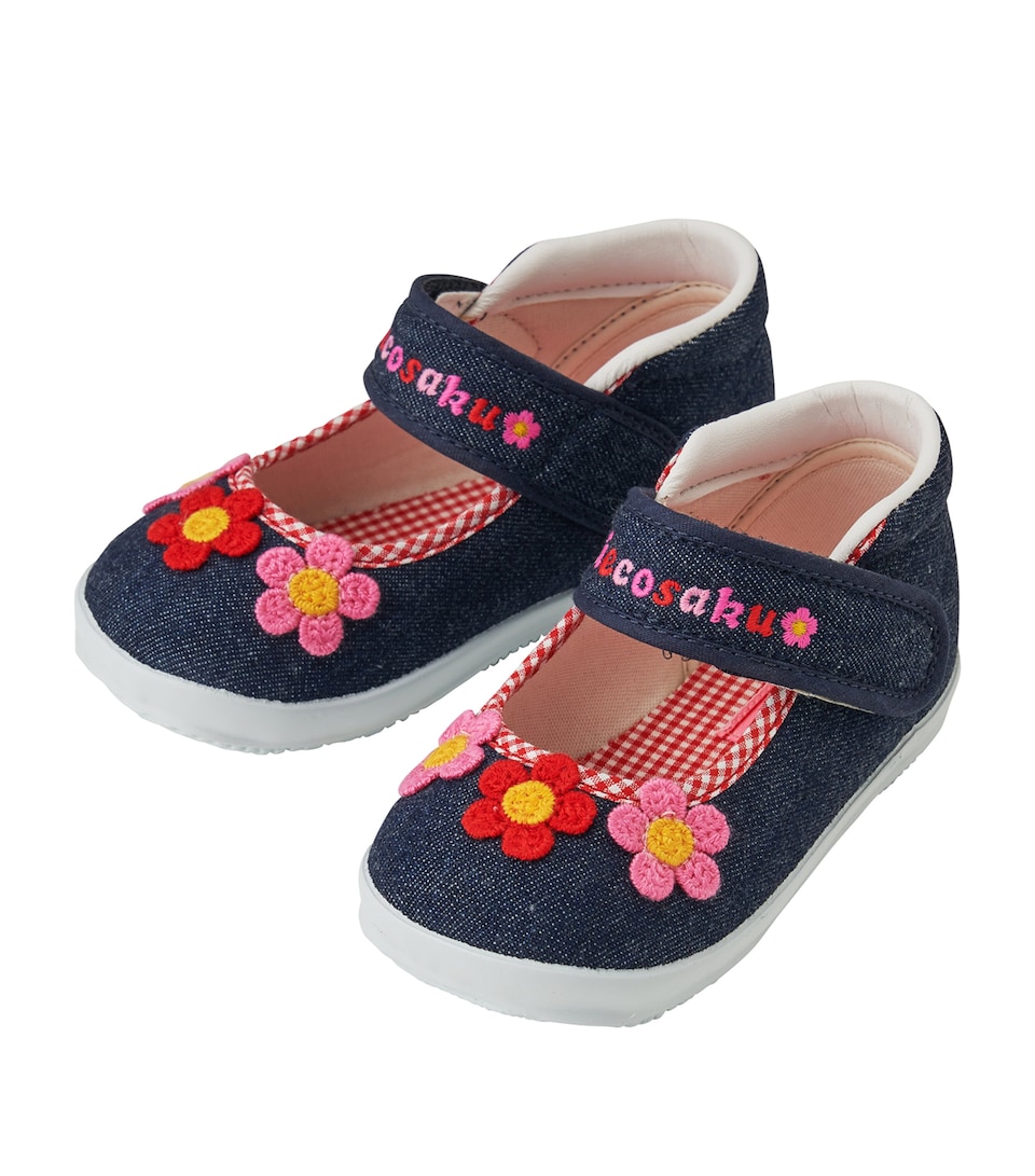 Flower-Embroidered Shoes
