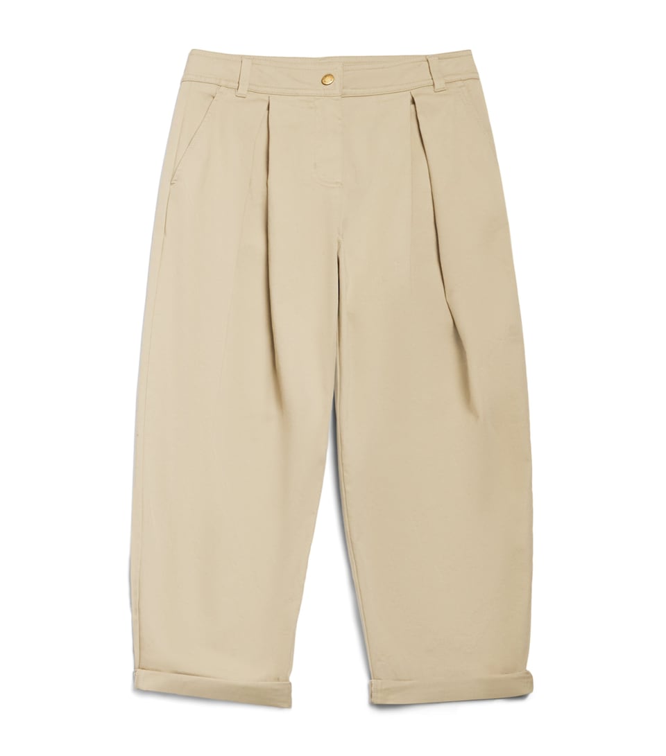 Moncler Enfant Stretch-Cotton Pleated Trousers (8-10 Years)