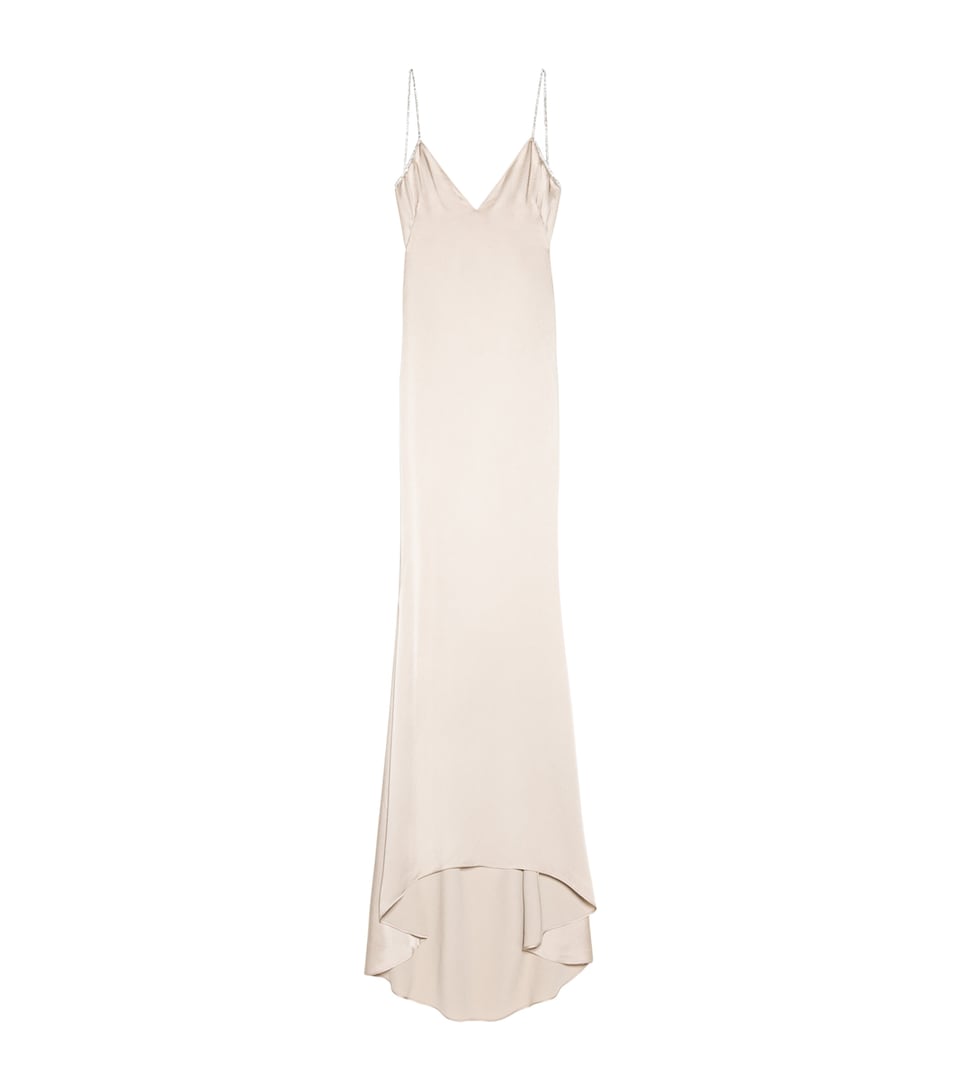TOM FORD Womens Satin Embellished Maxi Dress Jta