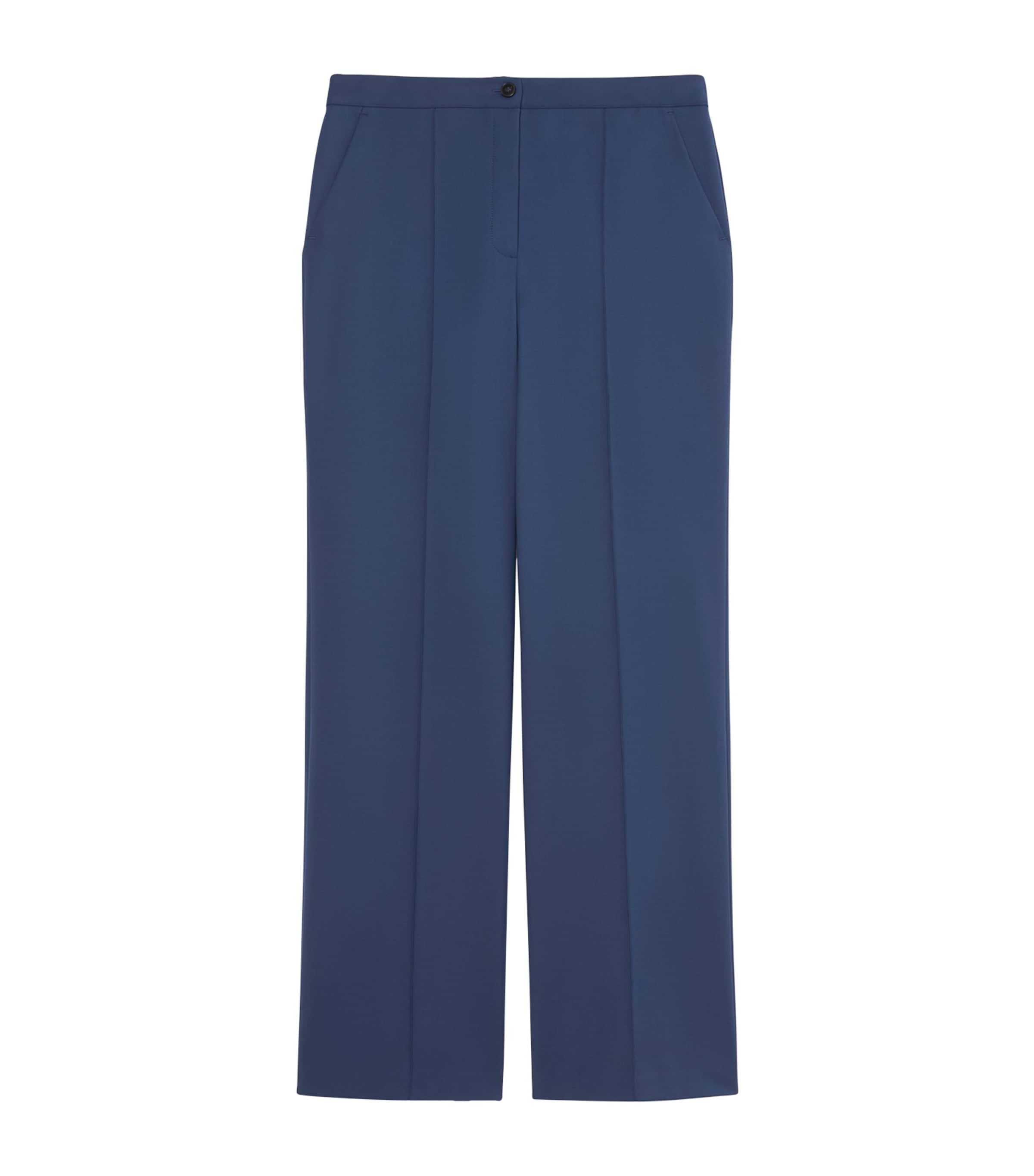 Marina Rinaldi Womens Tailored Straight Trousers Navy