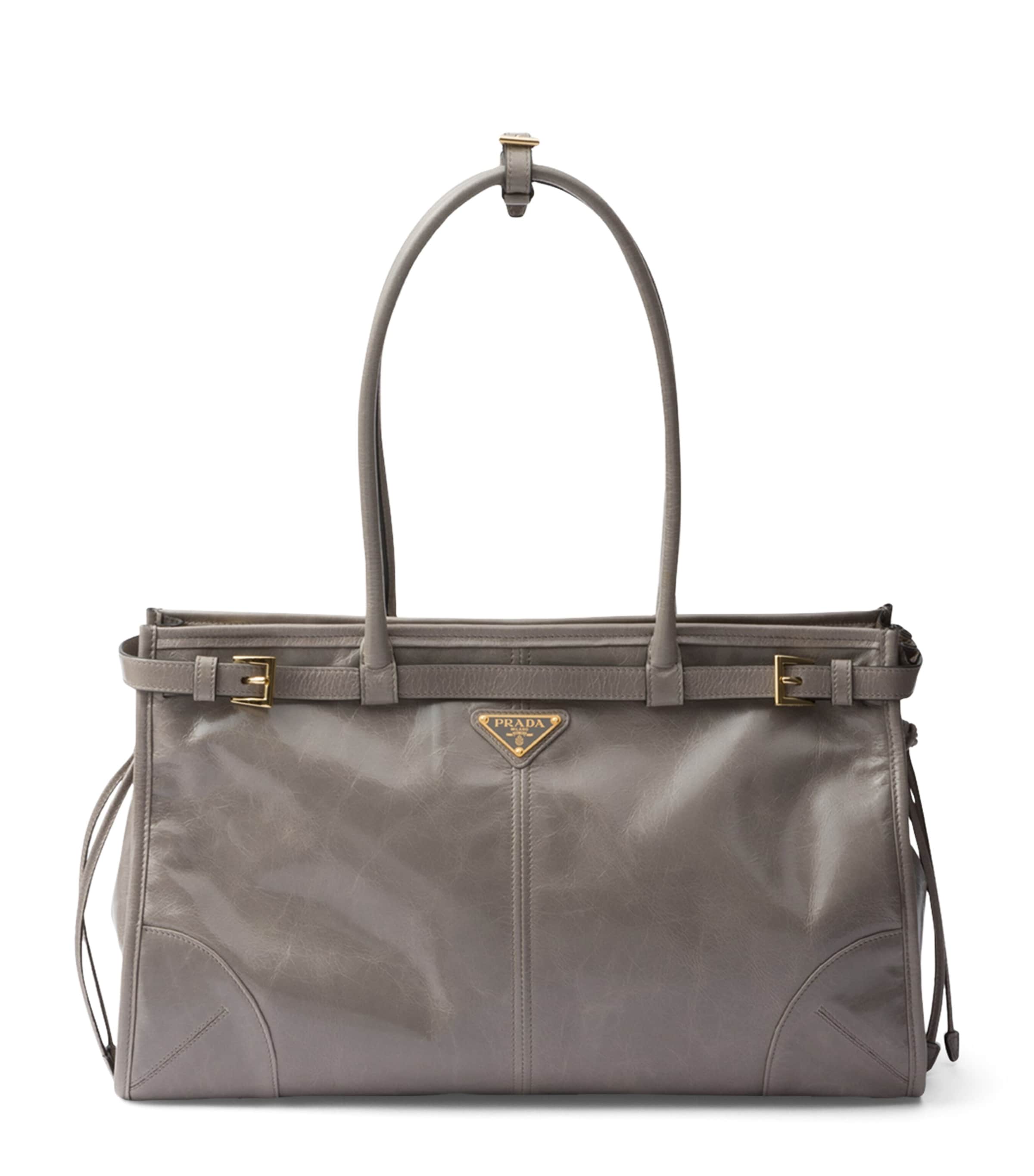 Large Leather Top-Handle Bag