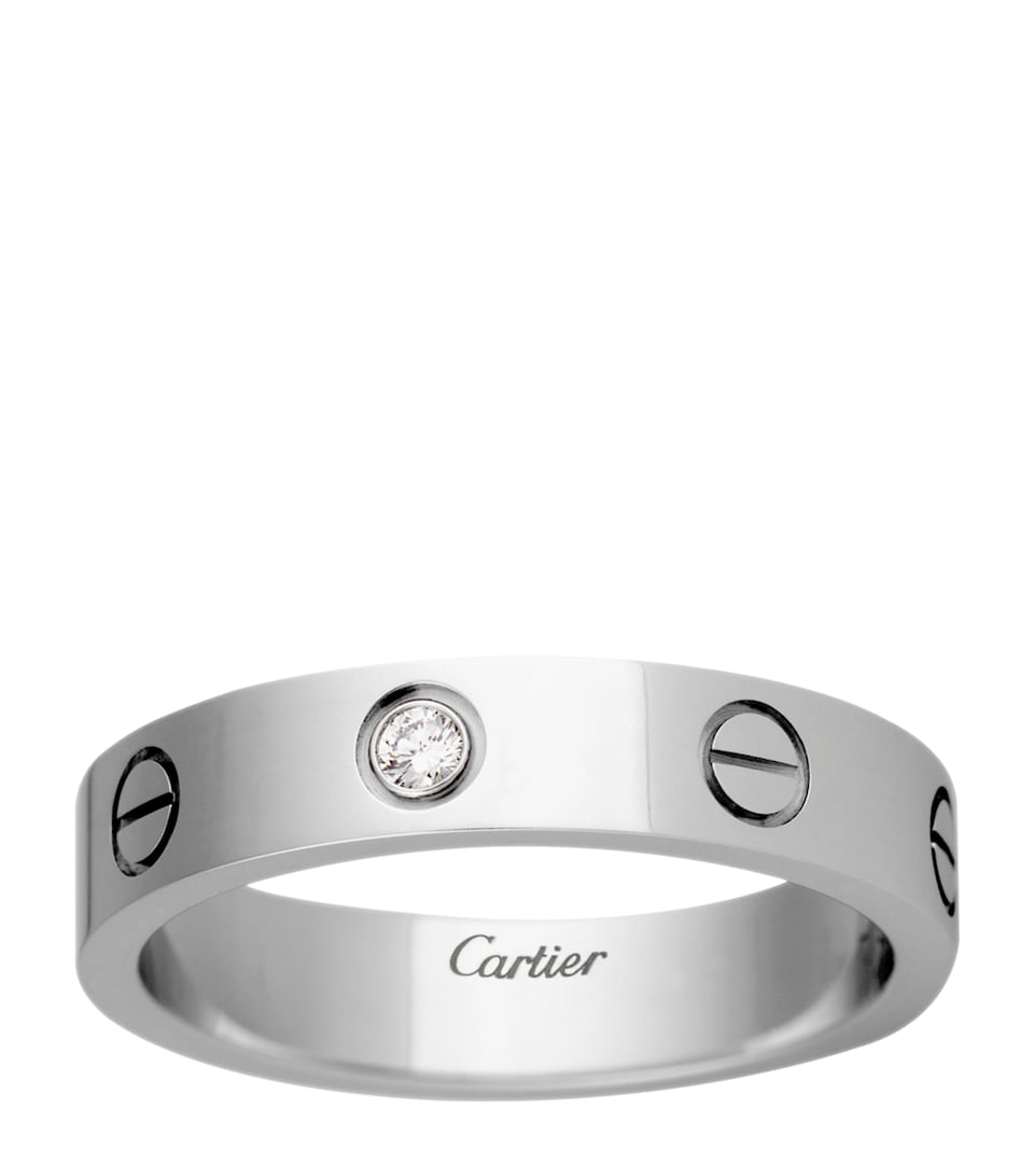 Cartier White Gold and Diamond LOVE Wedding Band