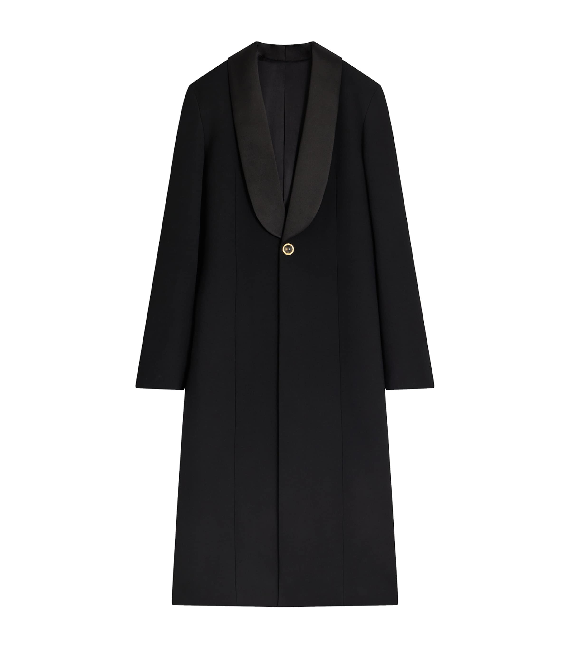 Alaïa Virgin Wool Cinched Coat | Harrods UK