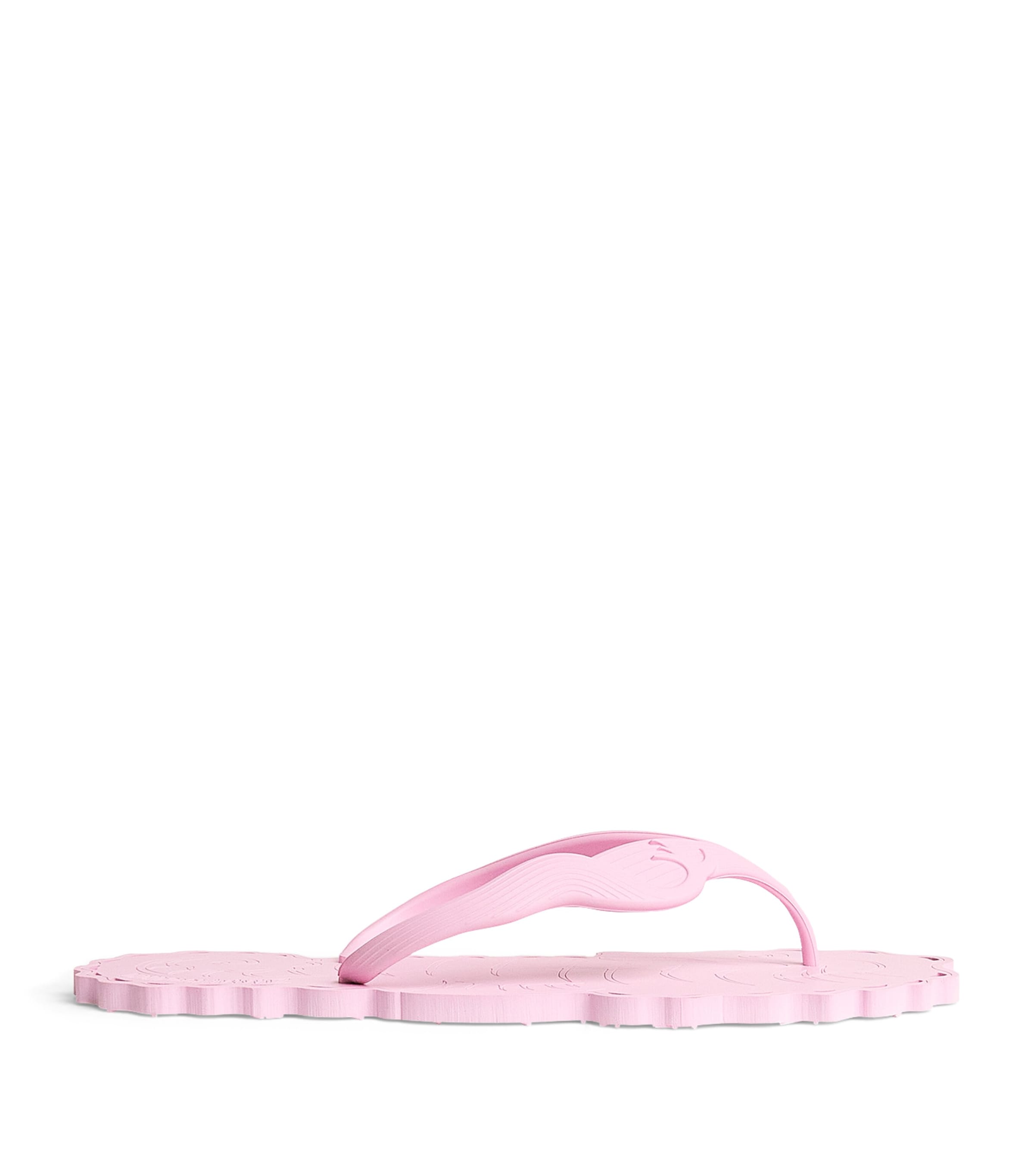 Zimmermann Seafoam Flip Flops Bubble Gum