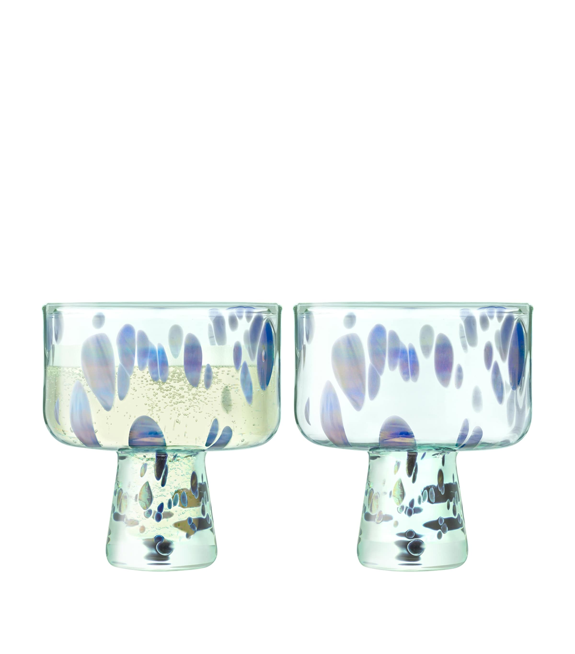 LSA International Sea Glass Cocktail Glass Blue