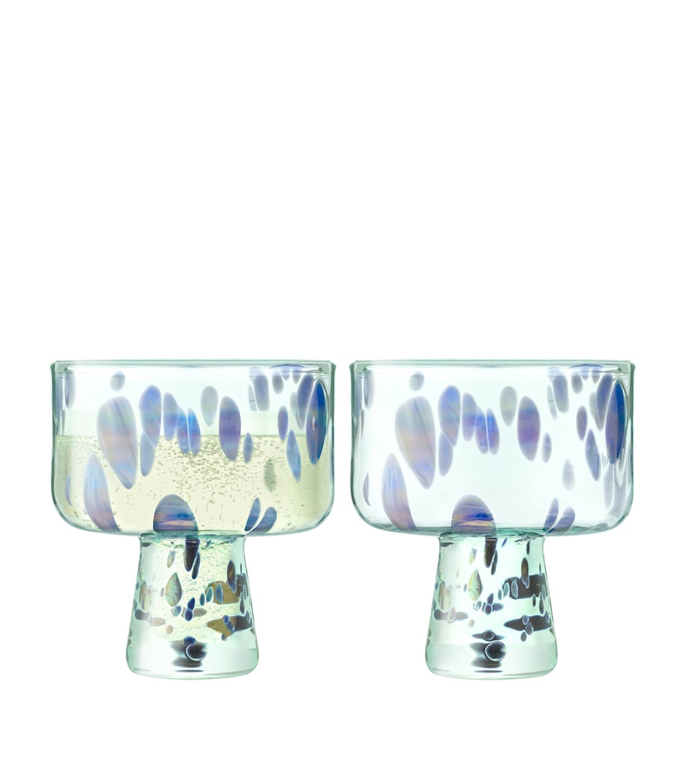 LSA International Sea Glass Cocktail Glass Blue