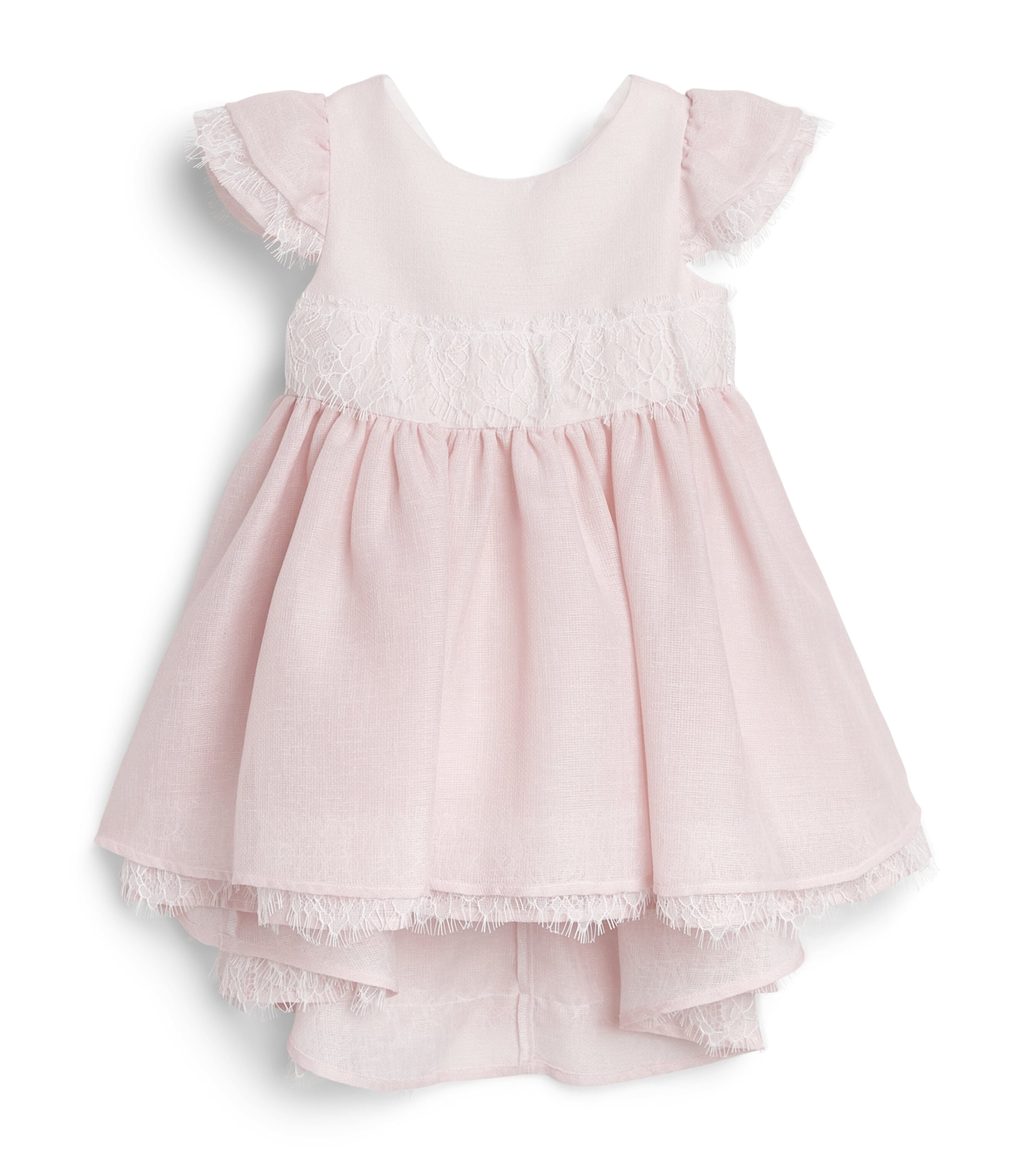 Bimbalo Lace-Detail Dress (3-24 Months) Rosapink