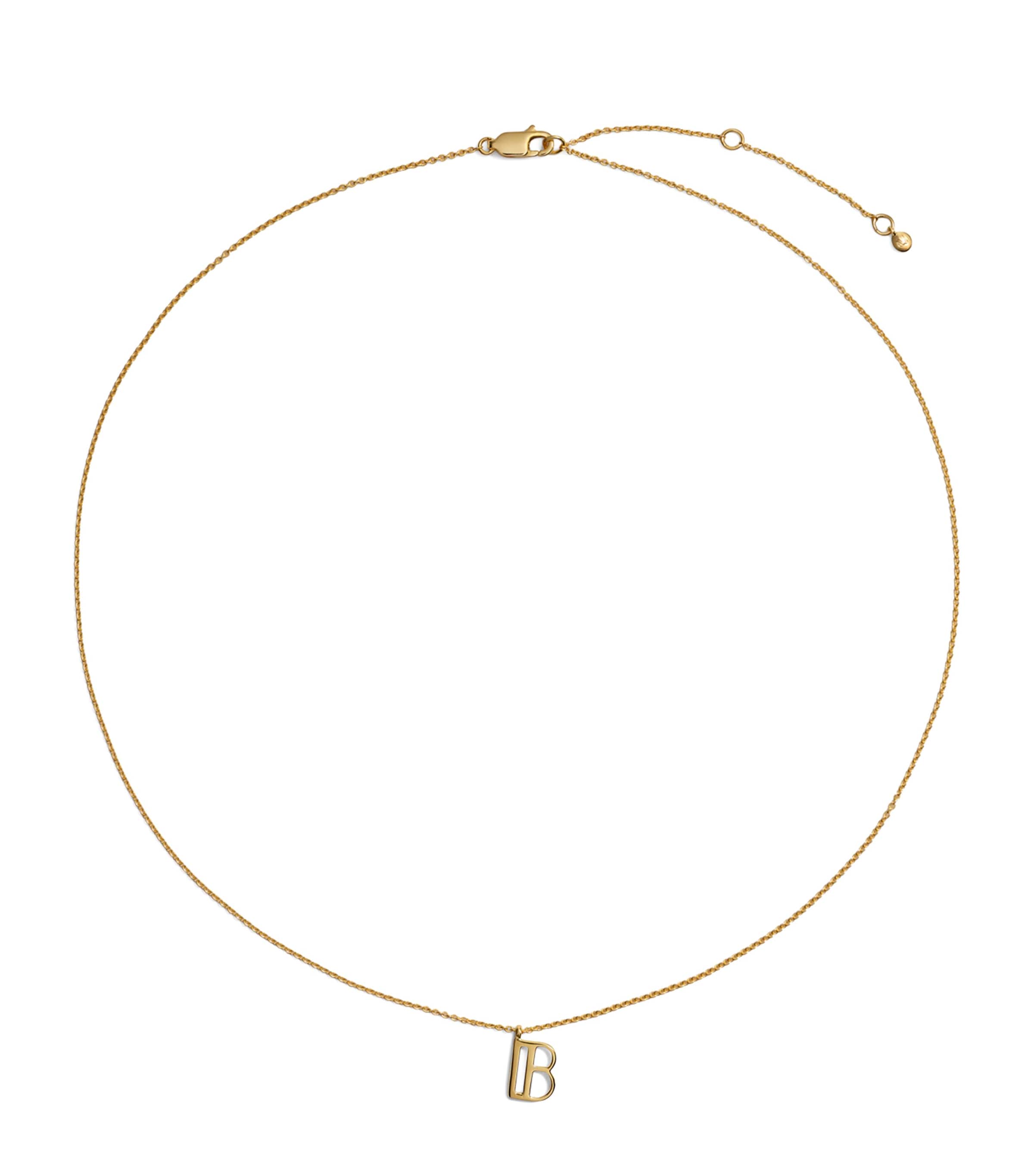 Monica Vinader Gold Vermeil B Initial Necklace Gold