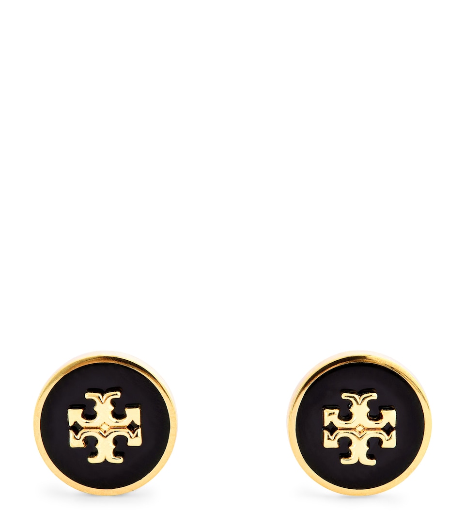 Enamel-Trim Kira Circle Studs
