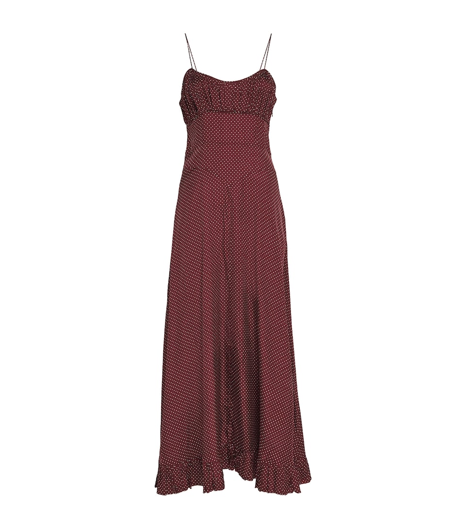 Silk-Blend Rosaria Maxi Dress