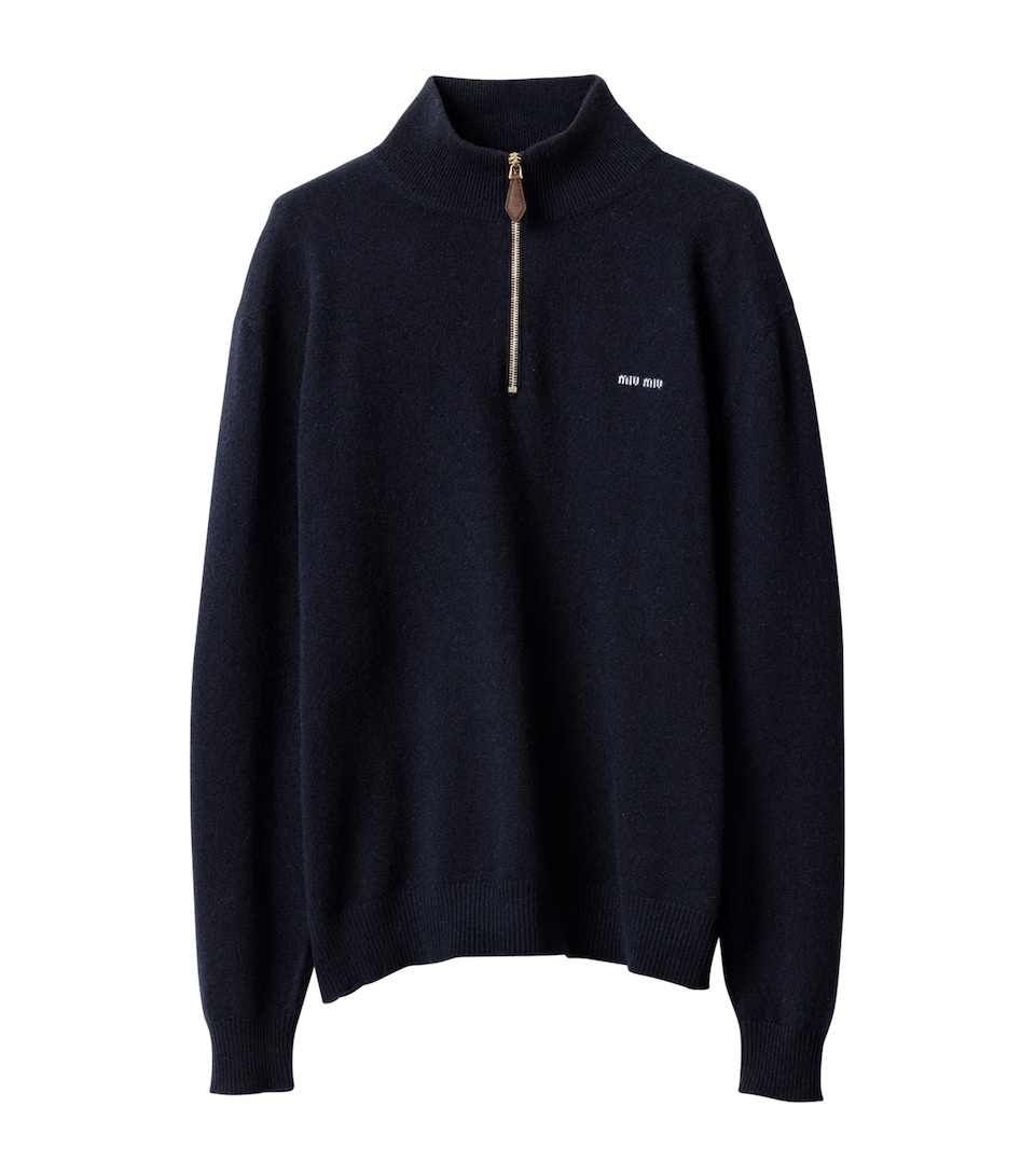 Cashmere Half Zip Sweater