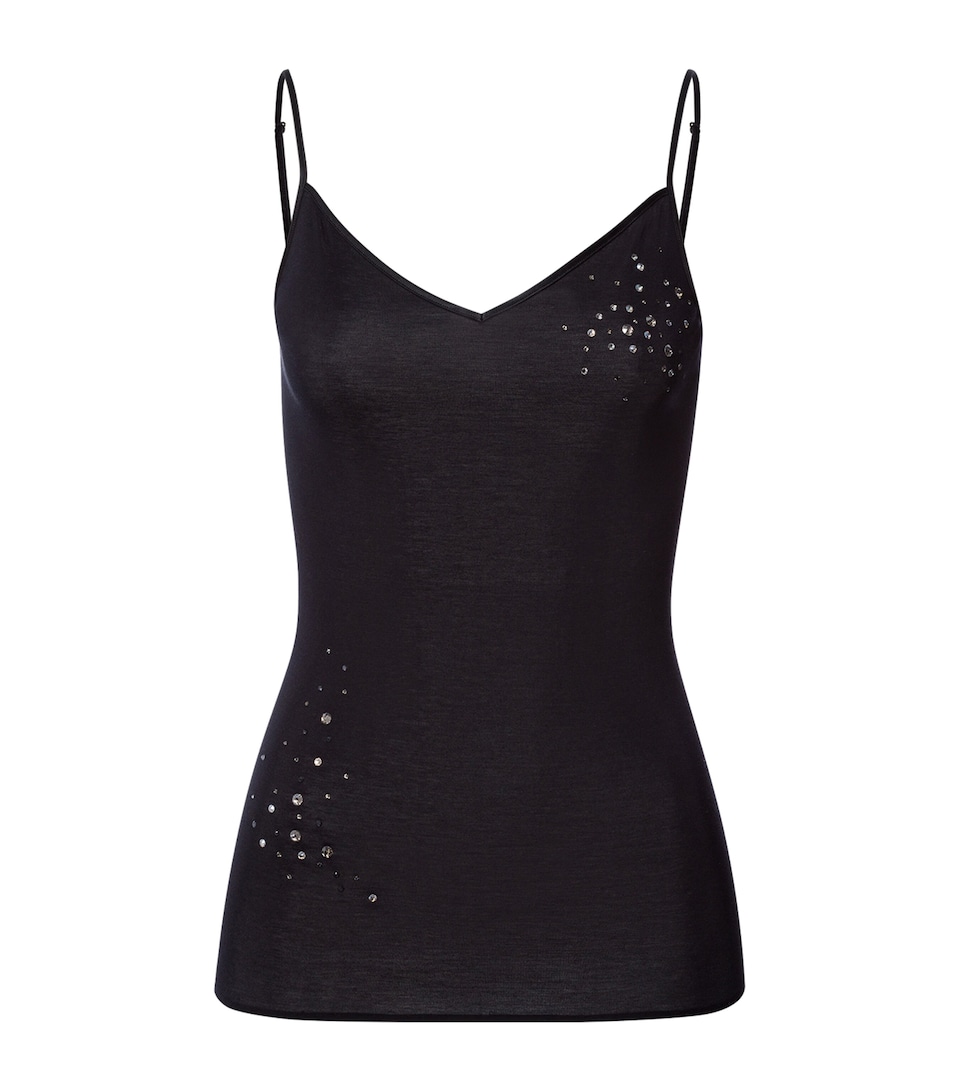 Embellished Cotton Seamless Camisole