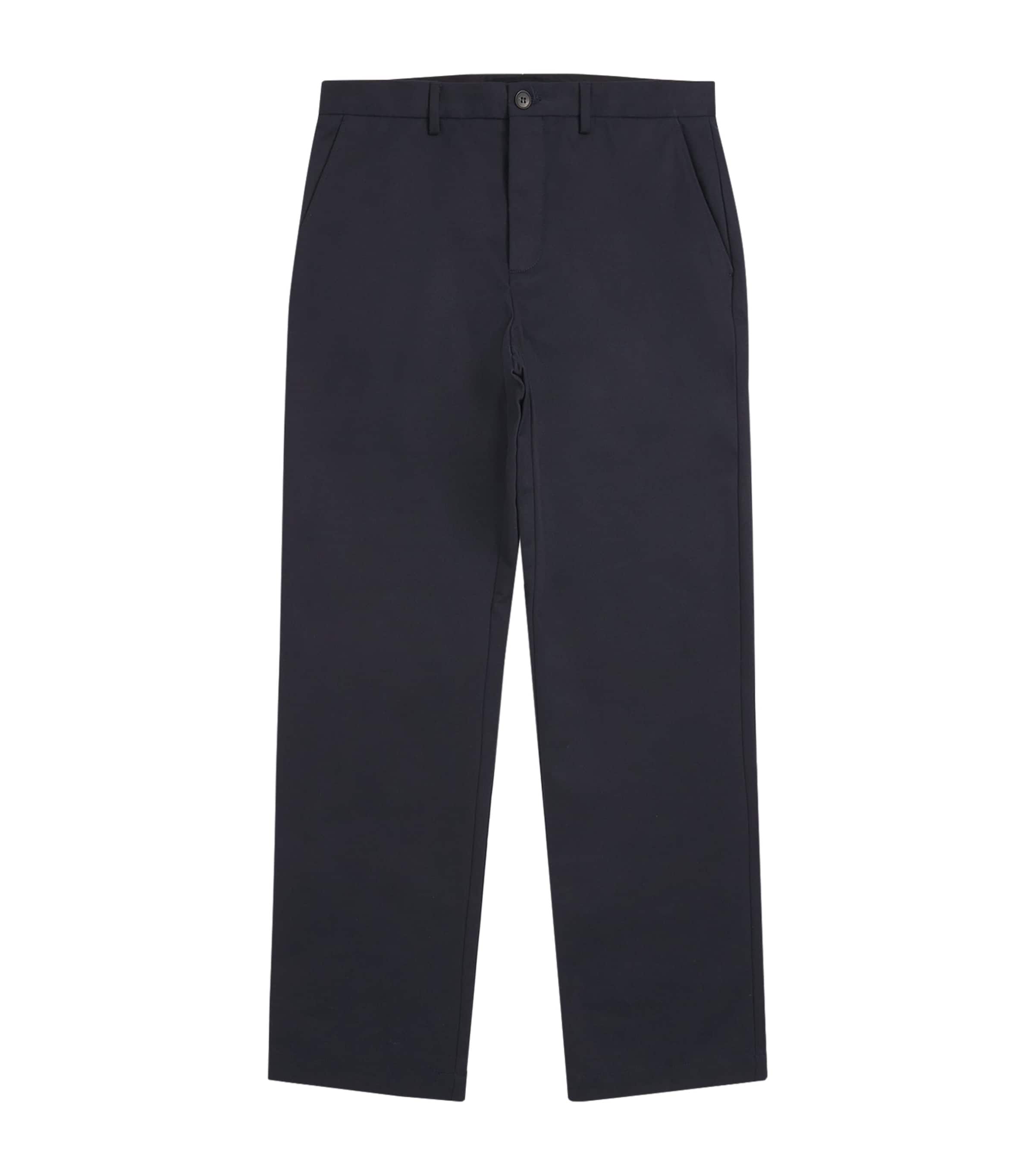 Sunspel Mens Cotton Drill Trousers Navy
