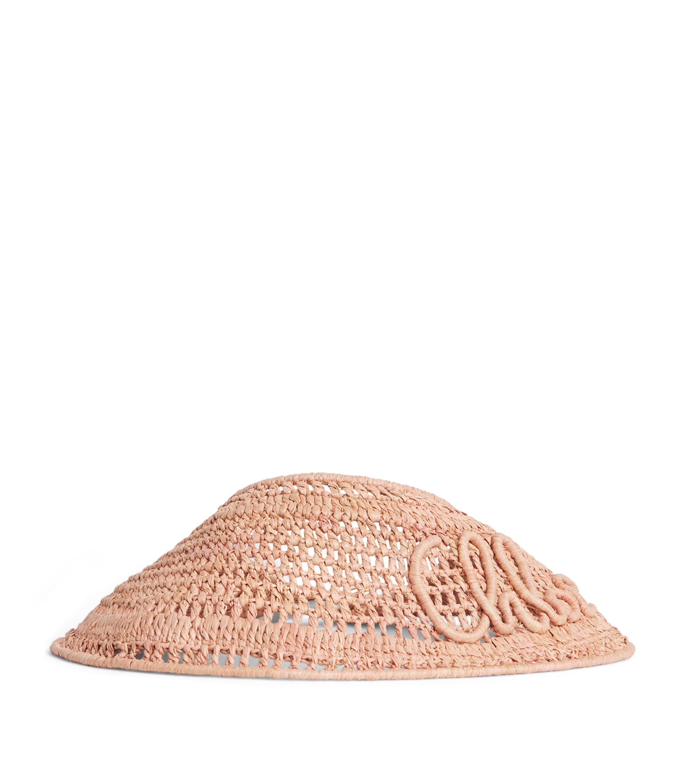 Chloé Raffia Logo Visor Multicolor