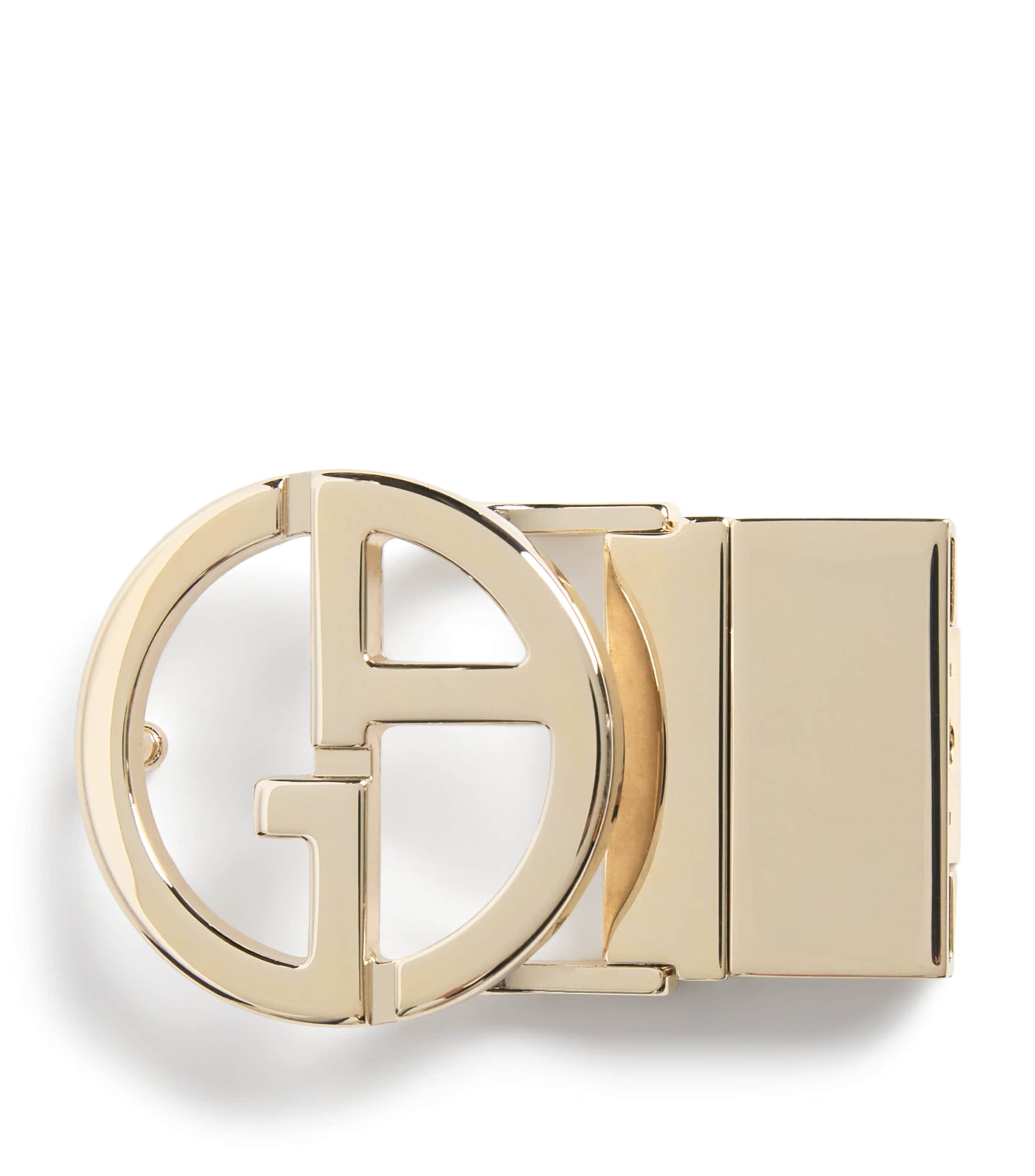Palladium-Plated GA Logo Belt Buckle