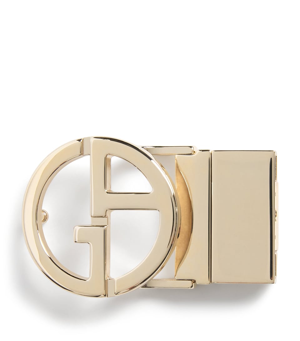Palladium-Plated GA Logo Belt Buckle