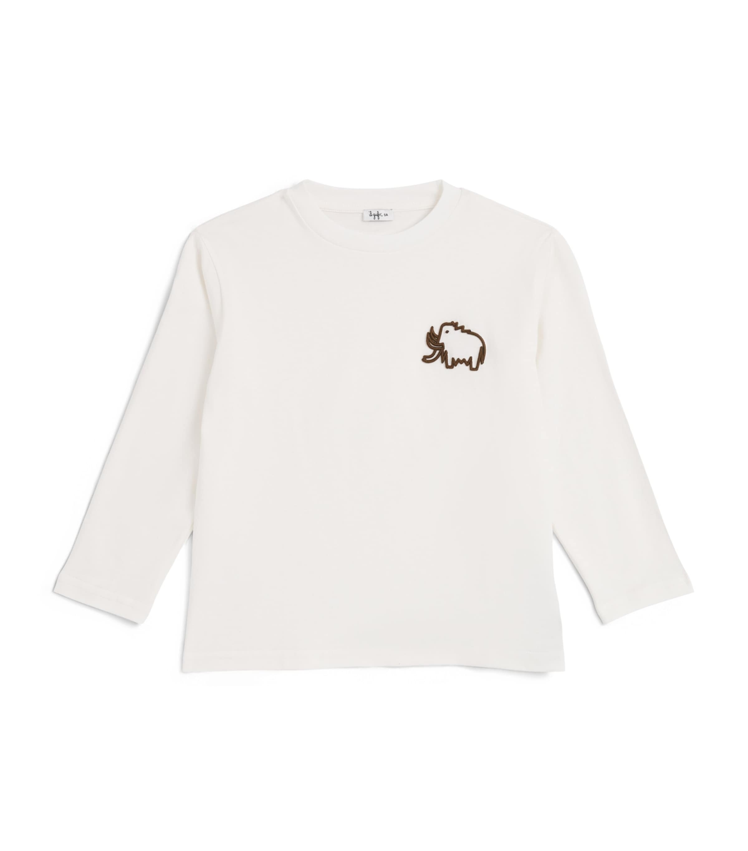 Cotton Mammoth Embroidery T-Shirt (2-14 Years)