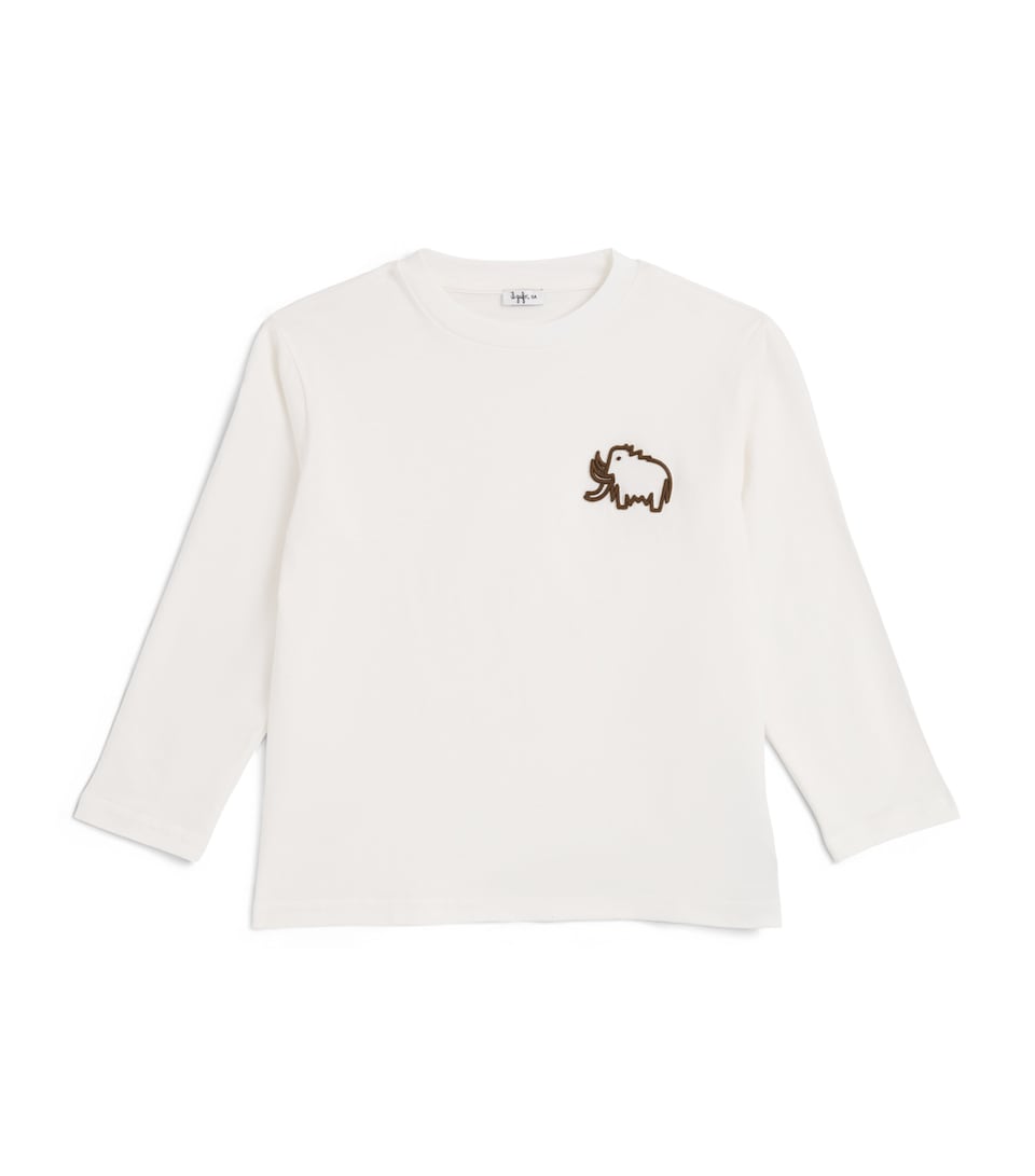 Cotton Mammoth Embroidery T-Shirt (2-14 Years)