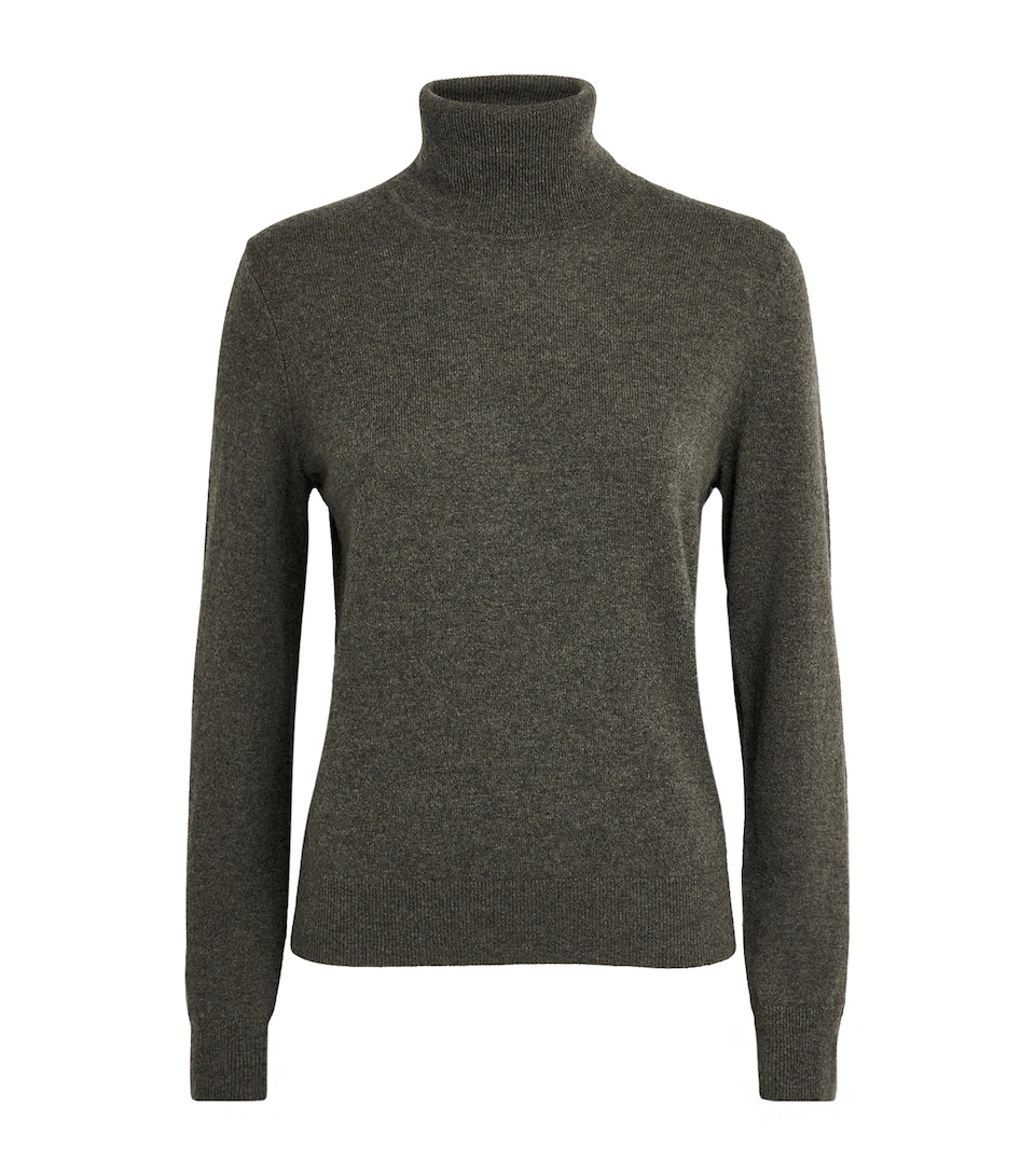 PAIGE Womens Cashmere Funnel-Neck Jacie Sweater Heathered Spruce