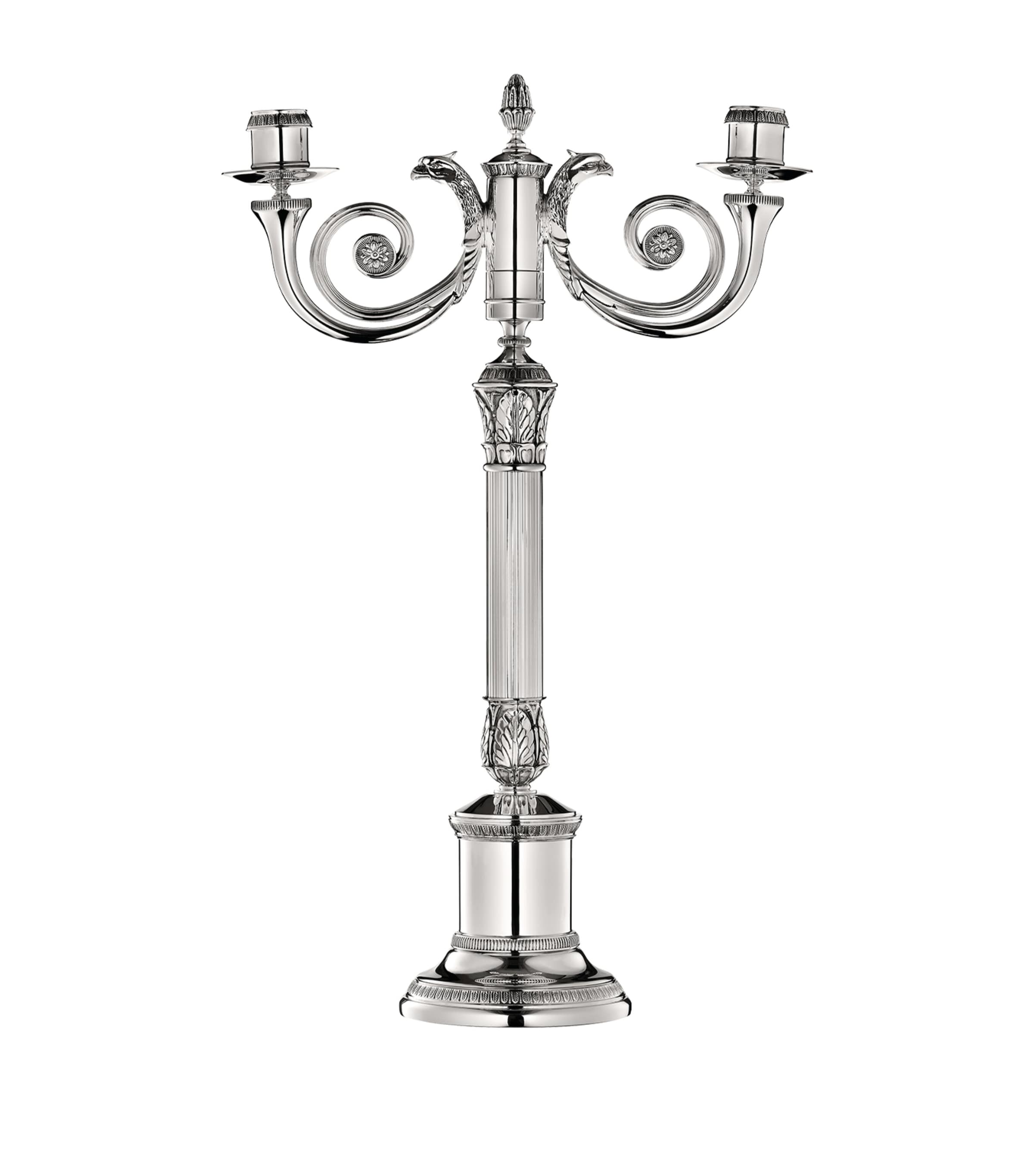 Silver-Plated Malmaison Candelabra