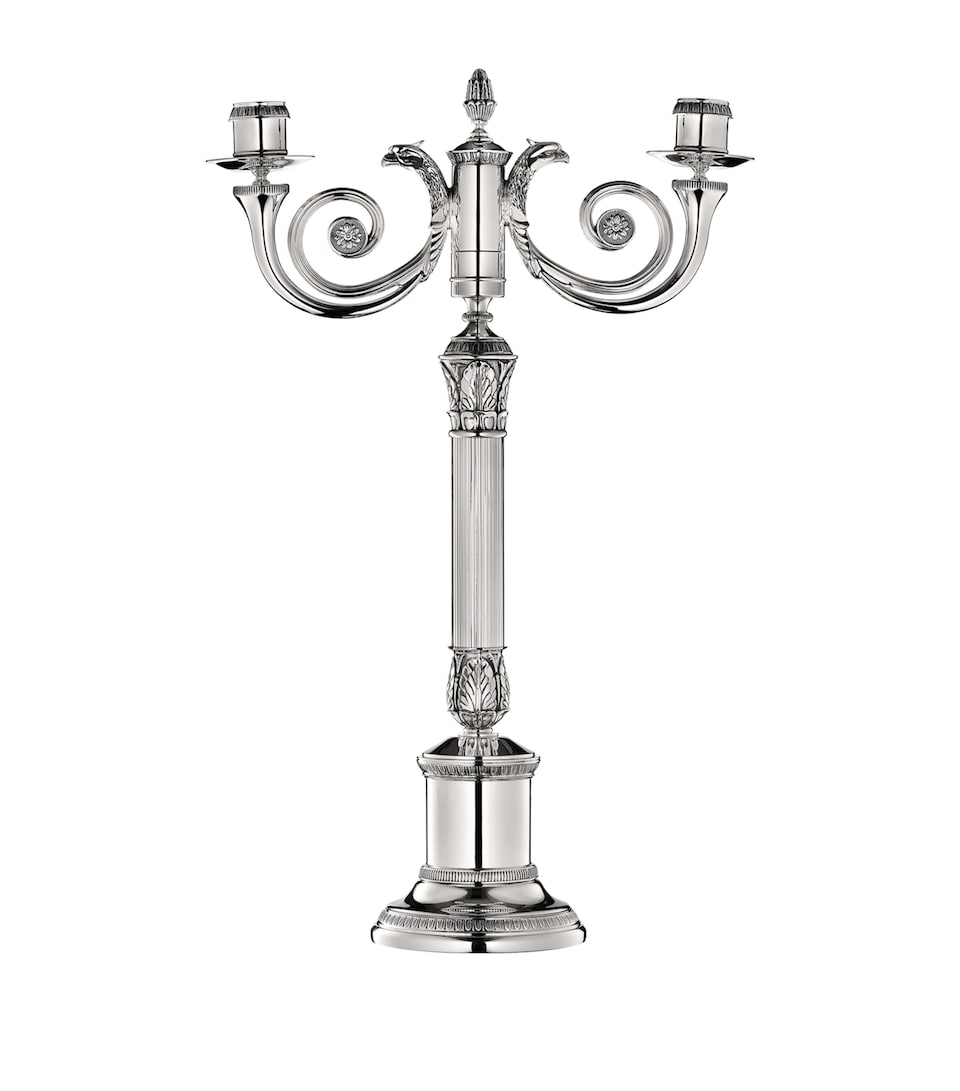 Silver-Plated Malmaison Candelabra