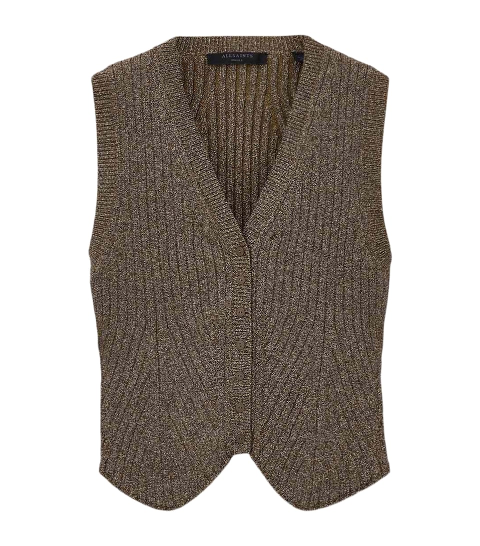 Metallic-Trim Cruz Sweater Vest