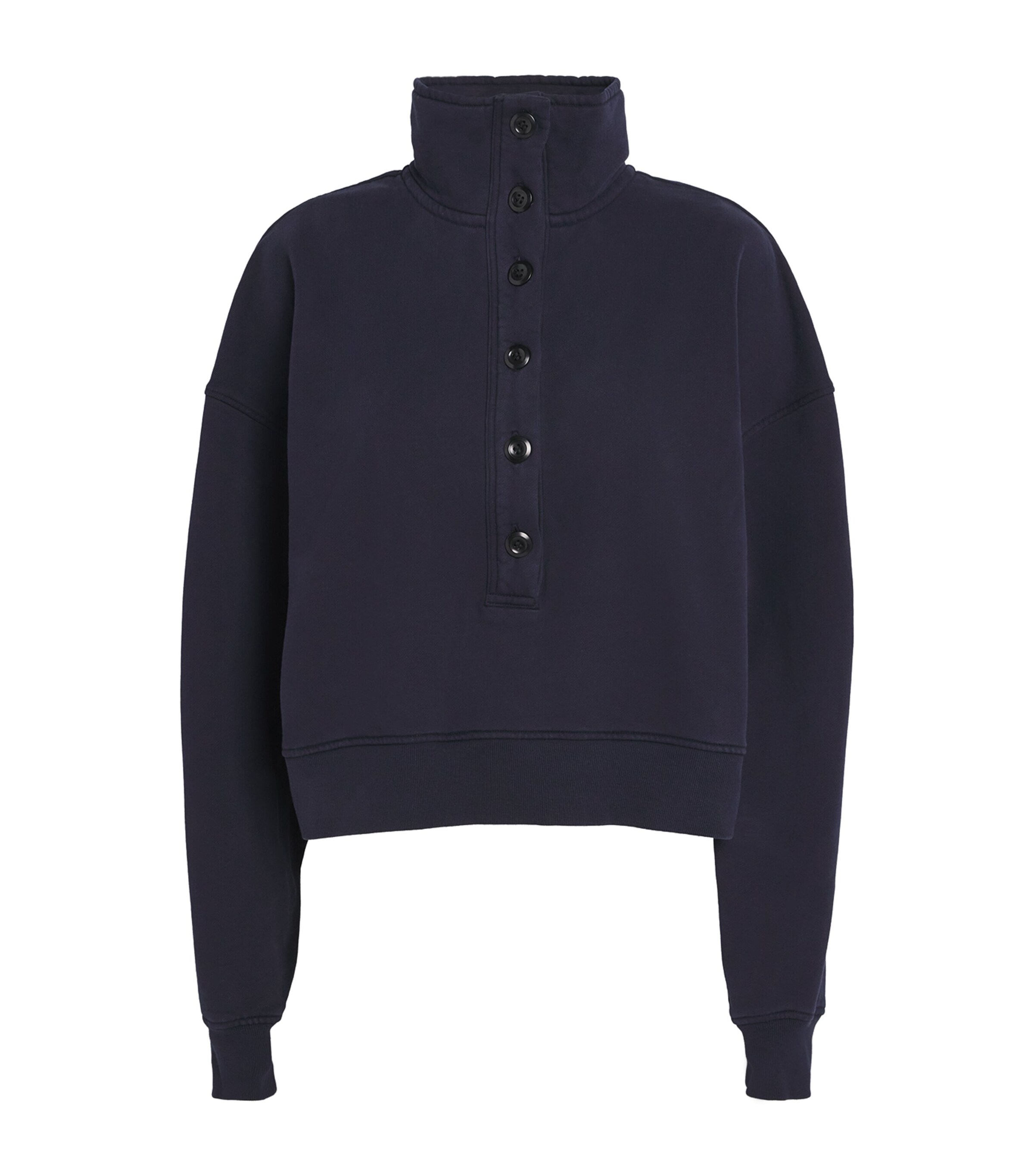 Cotton Funnel-Neck Mirelle Sweatshirt