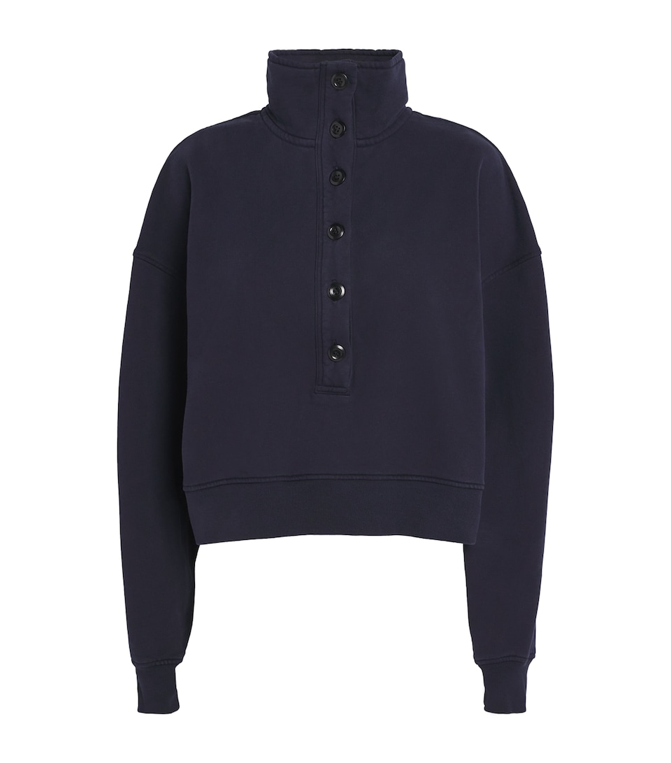 Cotton Funnel-Neck Mirelle Sweatshirt