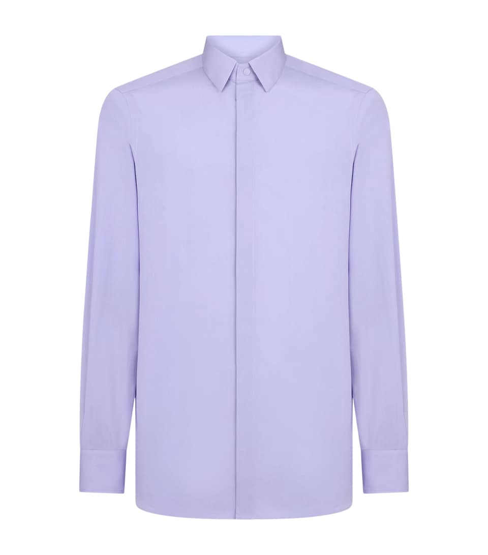 Cotton Poplin Long-Sleeve Shirt