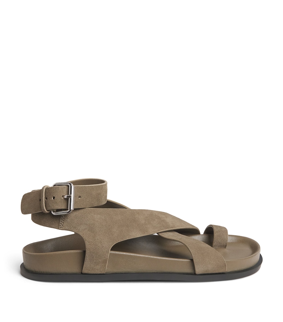 A.EMERY Suede Jalen Sandals Olive Suede