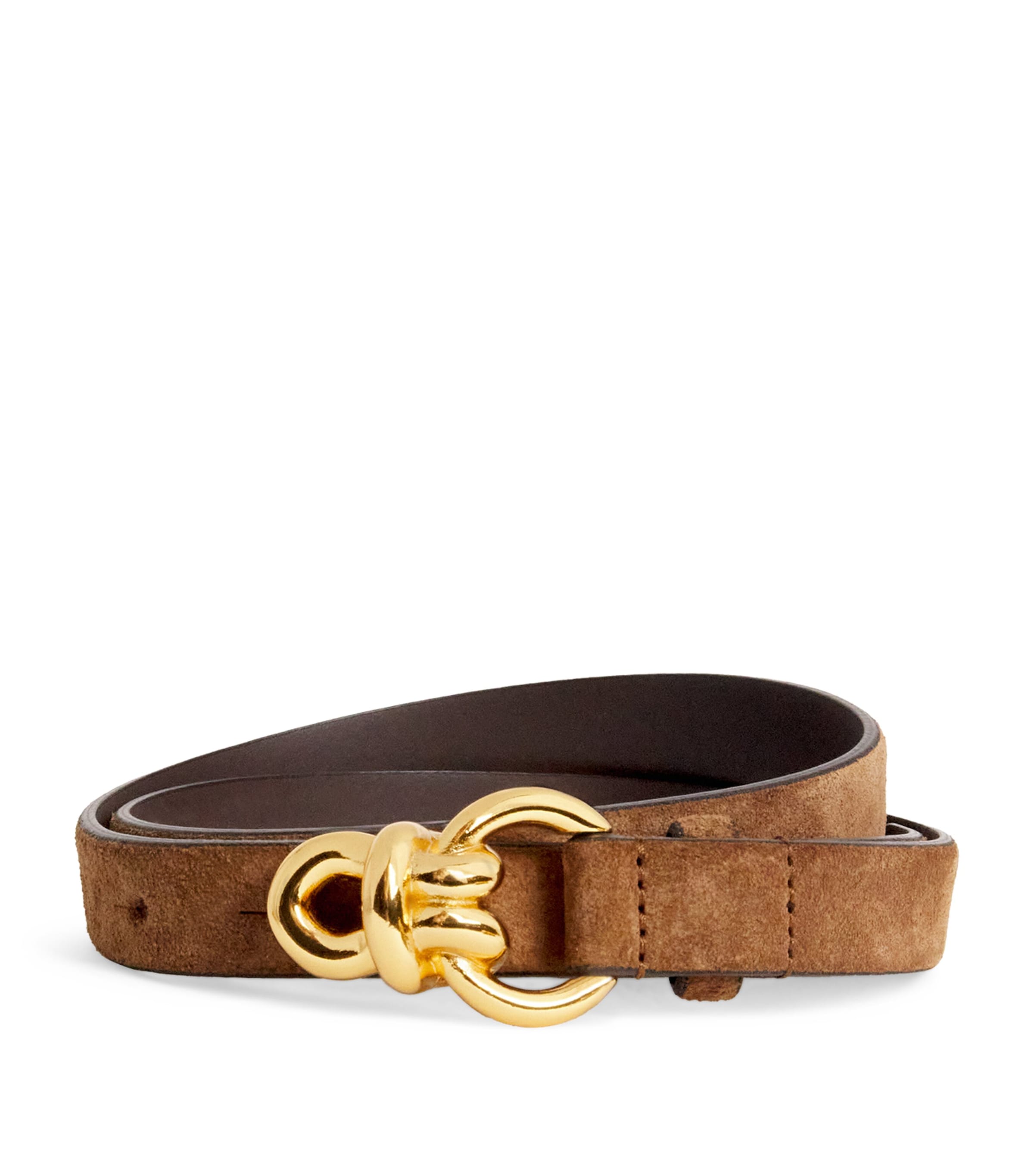 Calfskin Gold-Tone Buckle Belt