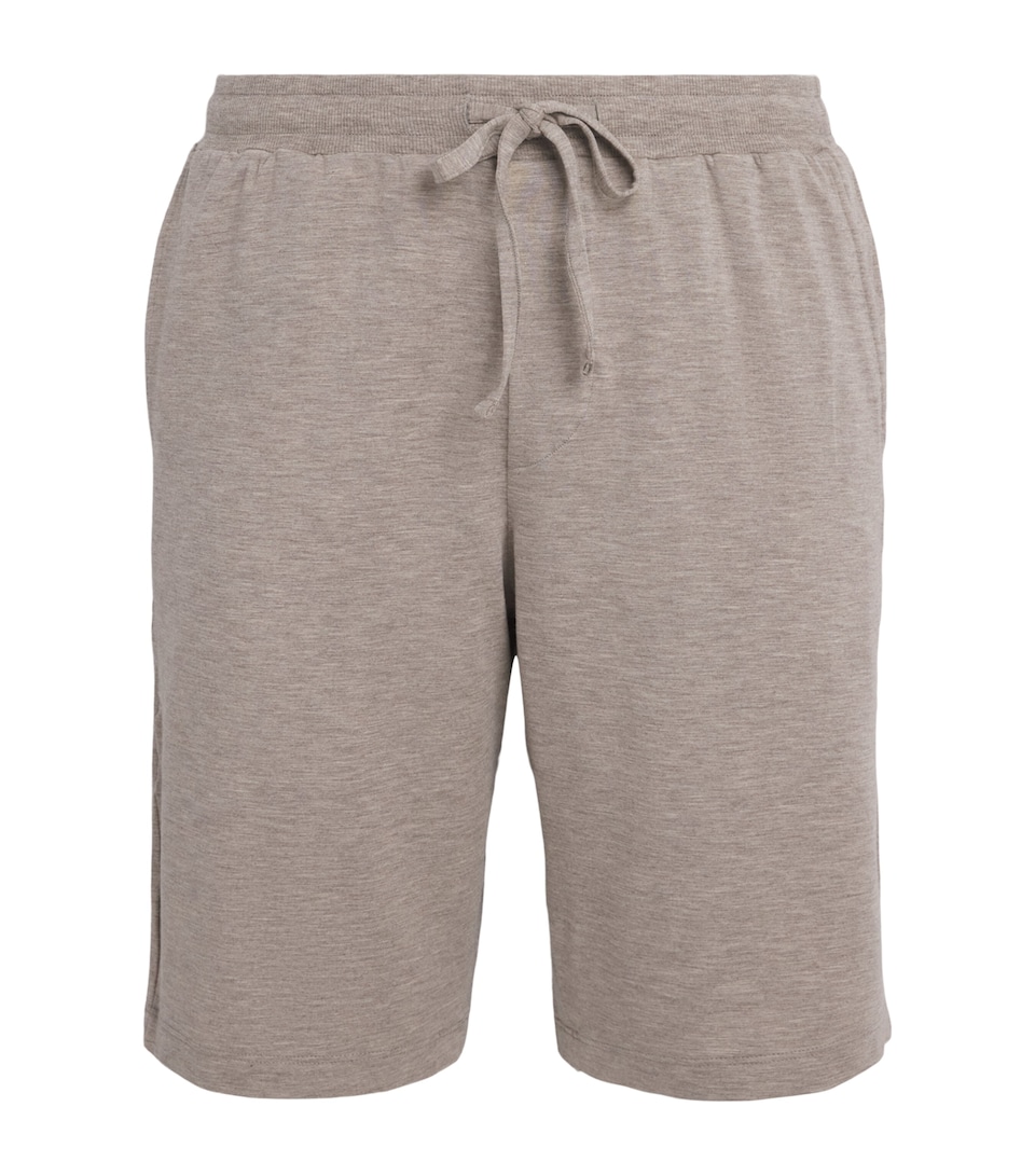 Hanro Mens Casuals Shorts Hazelnut Melang