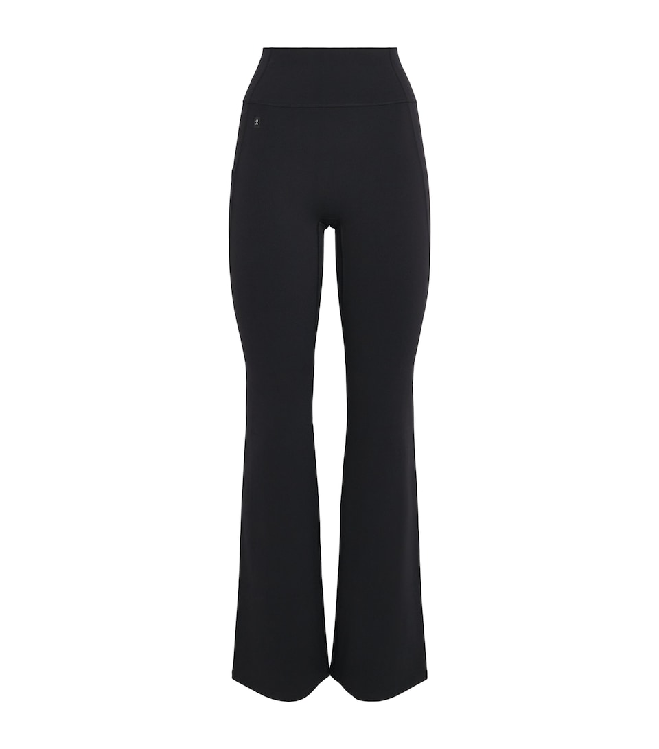 On Womens Studio Flared Leggings Black