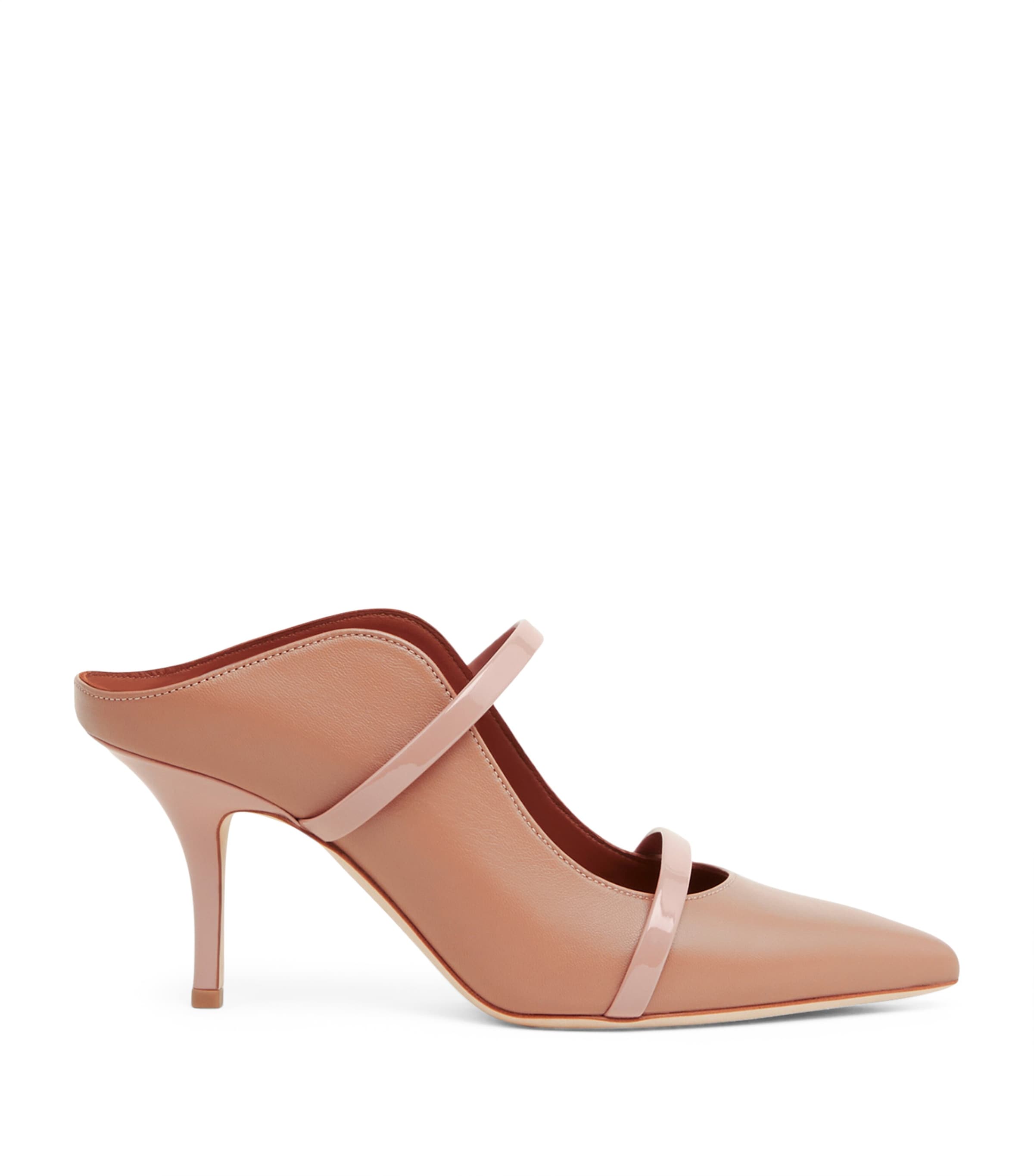 Malone Souliers Leather Maureen Mules 70 Blush
