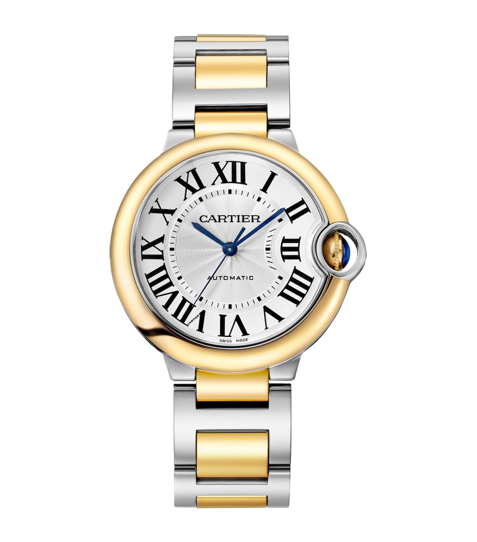 Yellow Gold and Stainless Steel Ballon Bleu de Cartier Watch 36mm