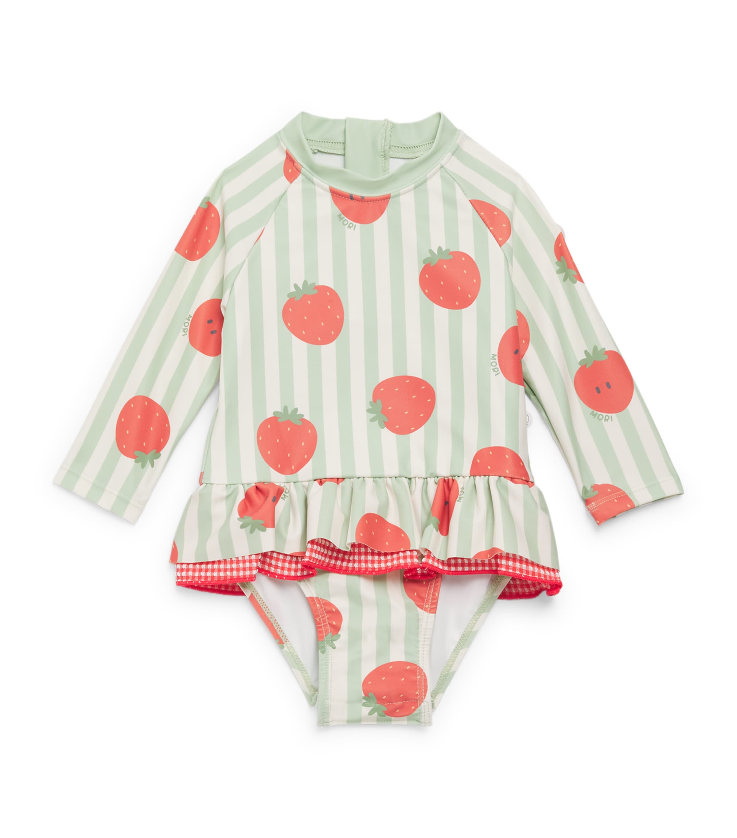 Strawberry Print Frilled Swimsuit (0-24 Months)