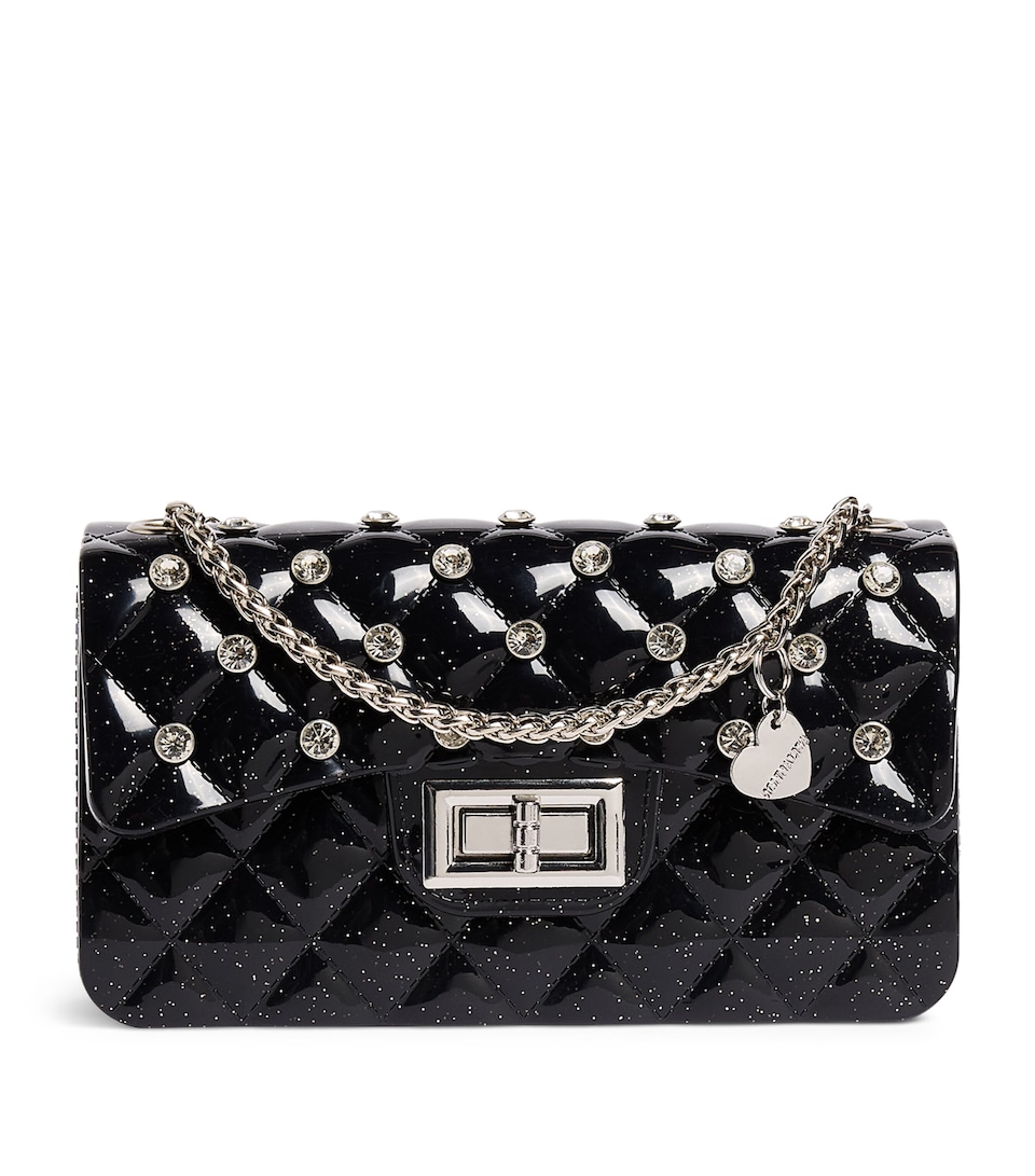 Monnalisa Embellished Shoulder Bag Nero