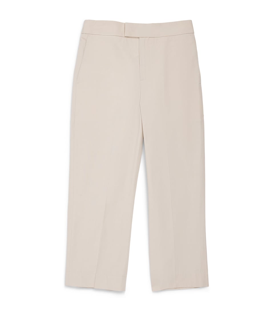 Thom Browne Kids Cotton Twill Chinos (2-12 Years) Beige