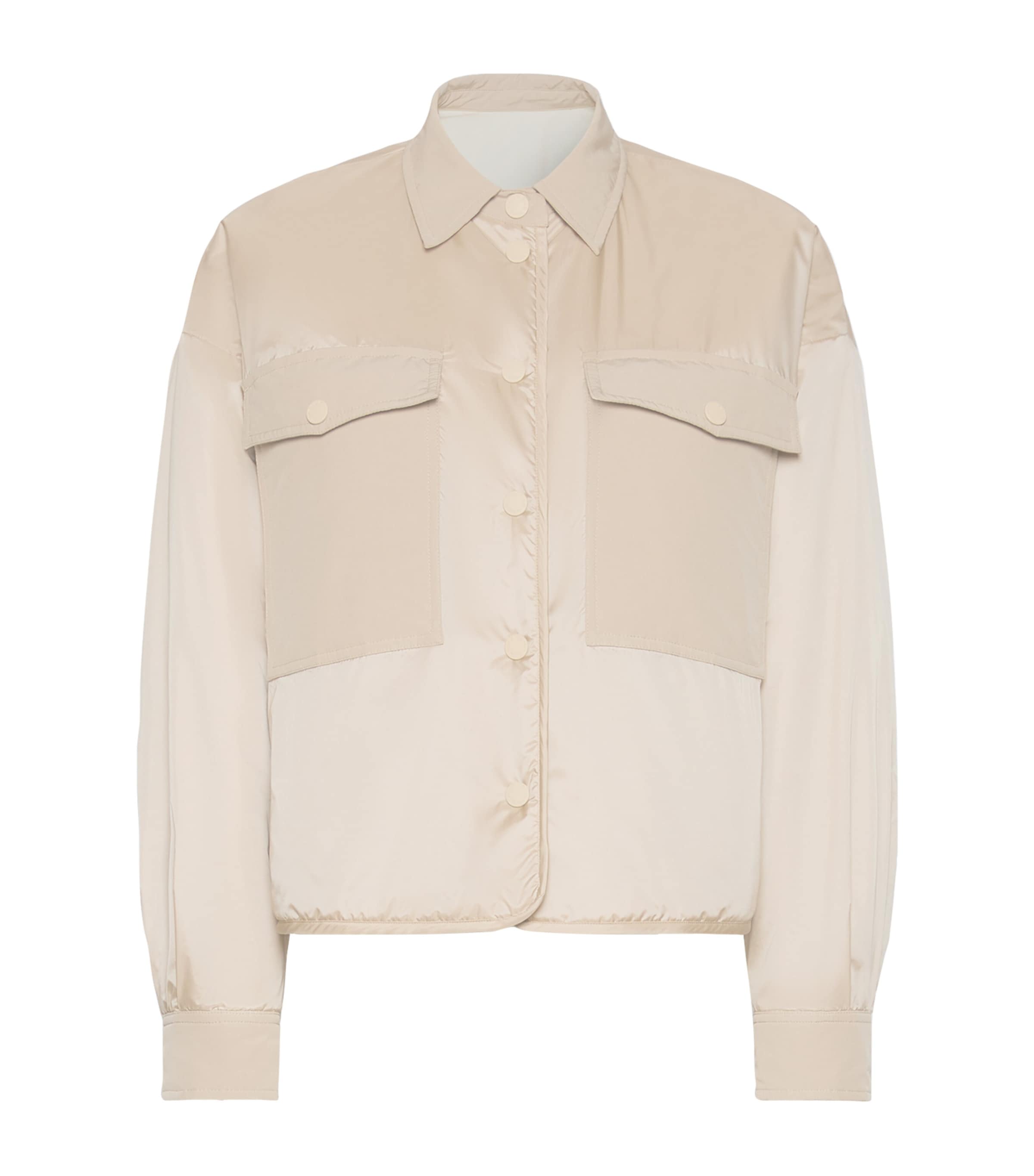 Weekend Max Mara Womens Quilted Reversible Jacket Sand