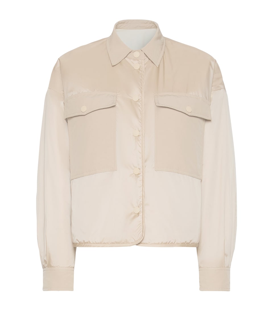 Weekend Max Mara Womens Quilted Reversible Jacket Sand
